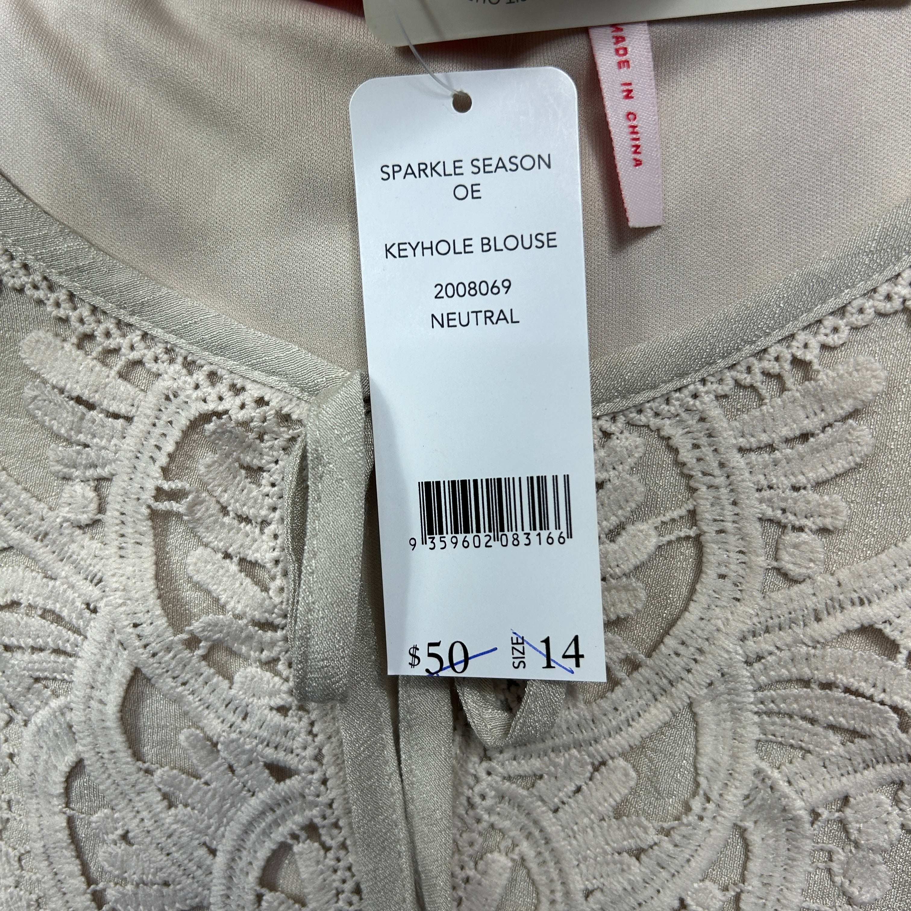 Millers Top Size 14 Beige Natural 3/4 Sleeve New - Image 4