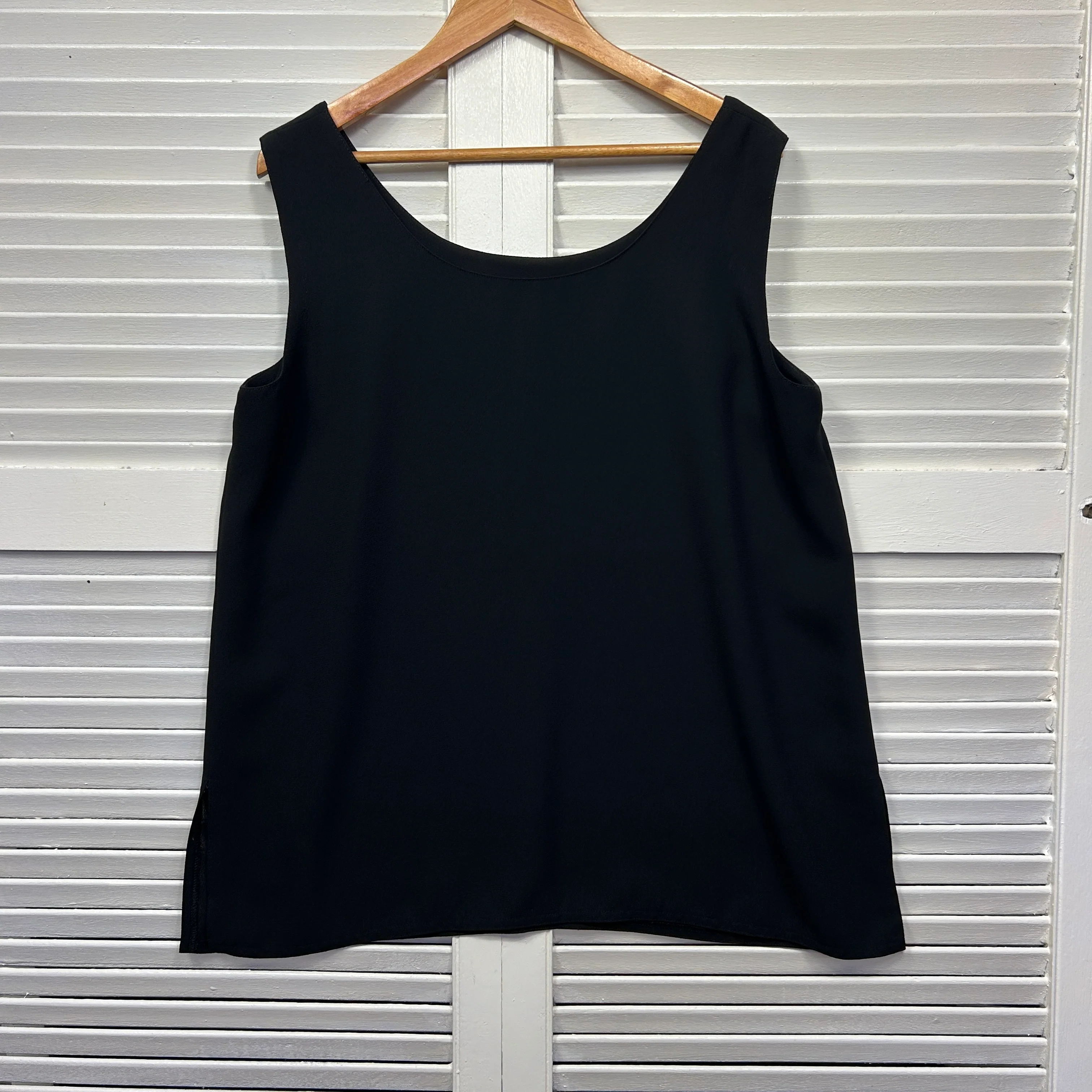 Liz Davernport Top Size 16 Black Sleeveless Made in Australia - Image 5