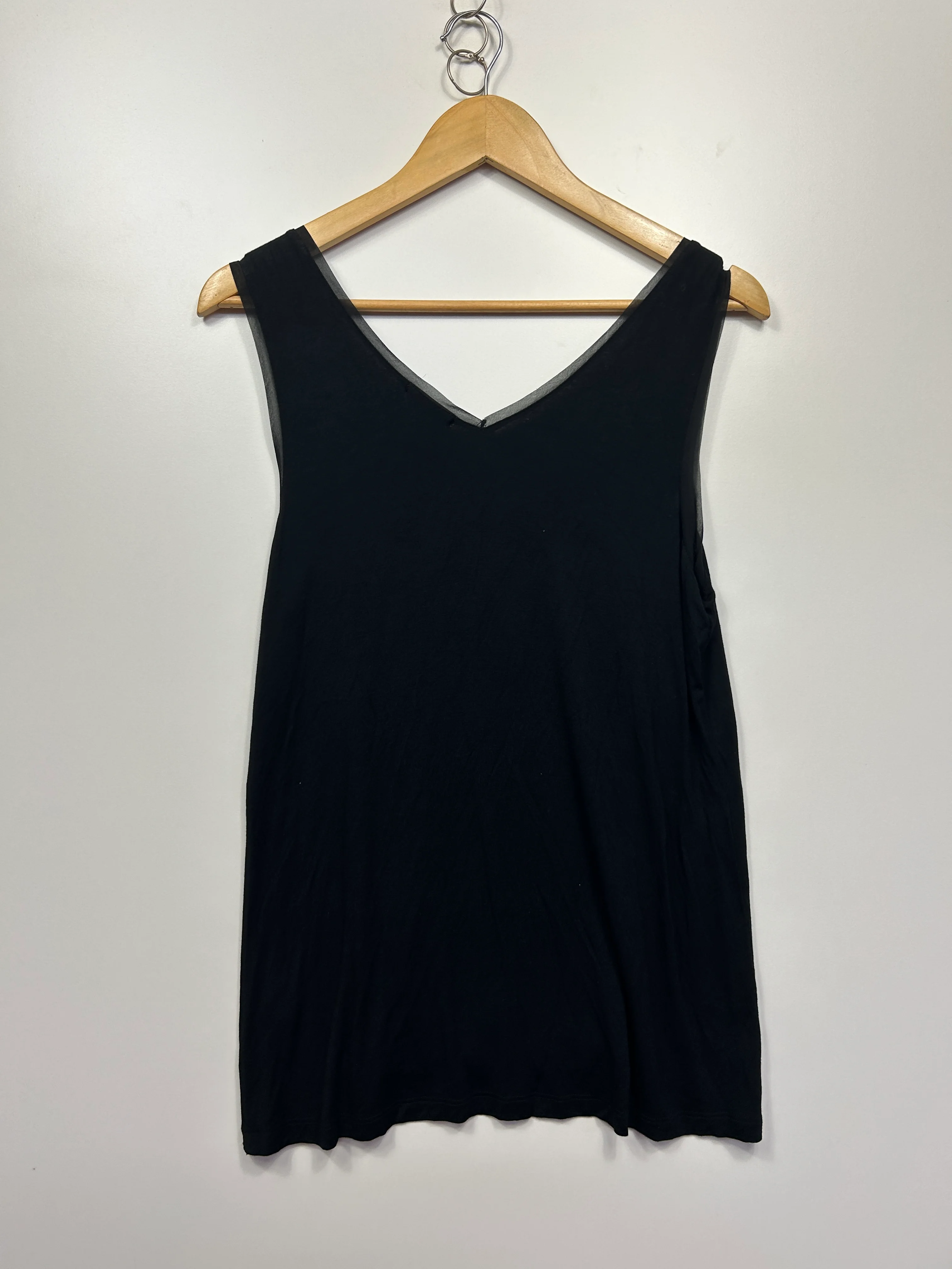 Cupio Top Size Large 14 Black Sleeveless Sequins Cocktail - Image 5