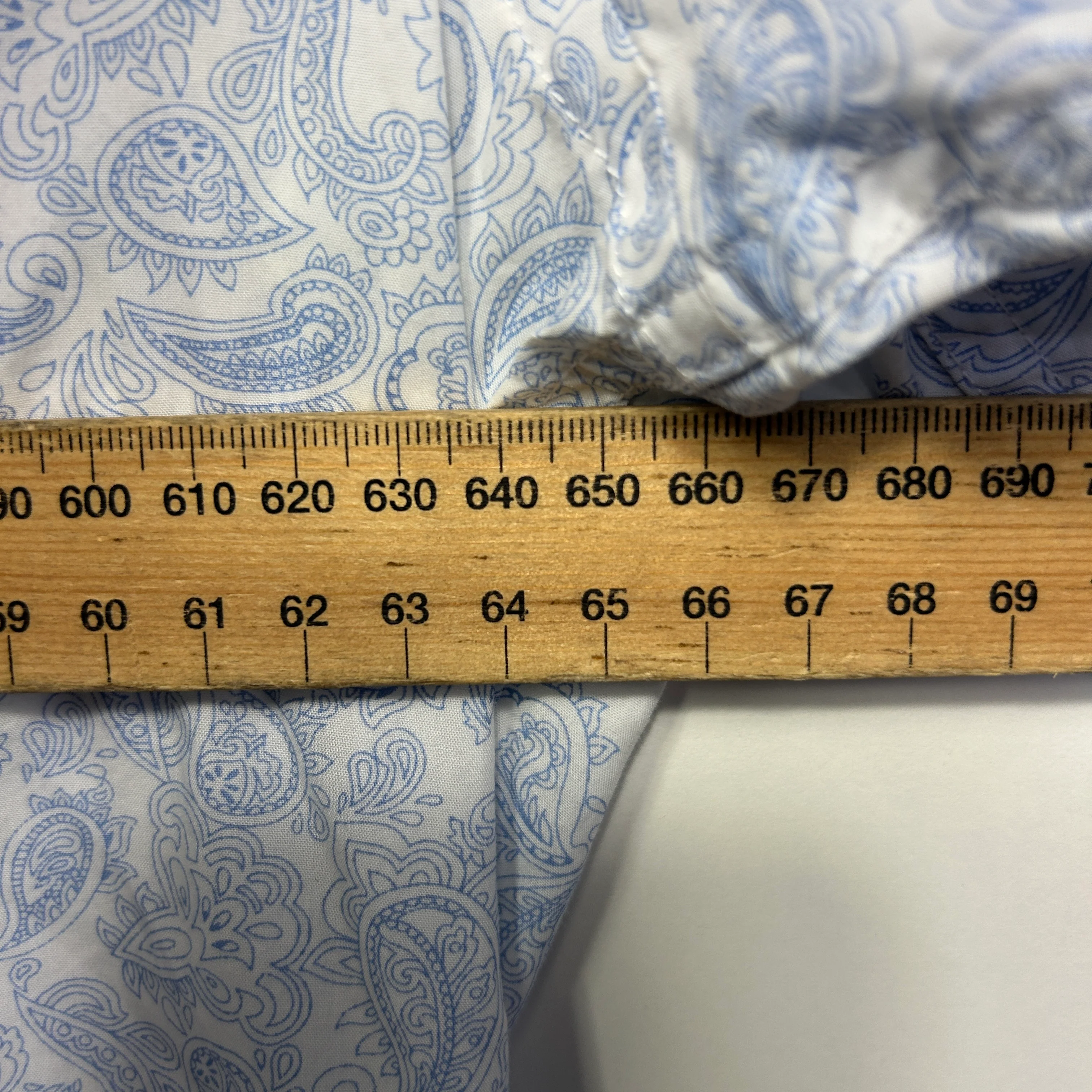Johnny Bigg Shirt Size 2XL Blue White Long Sleeve - Image 6
