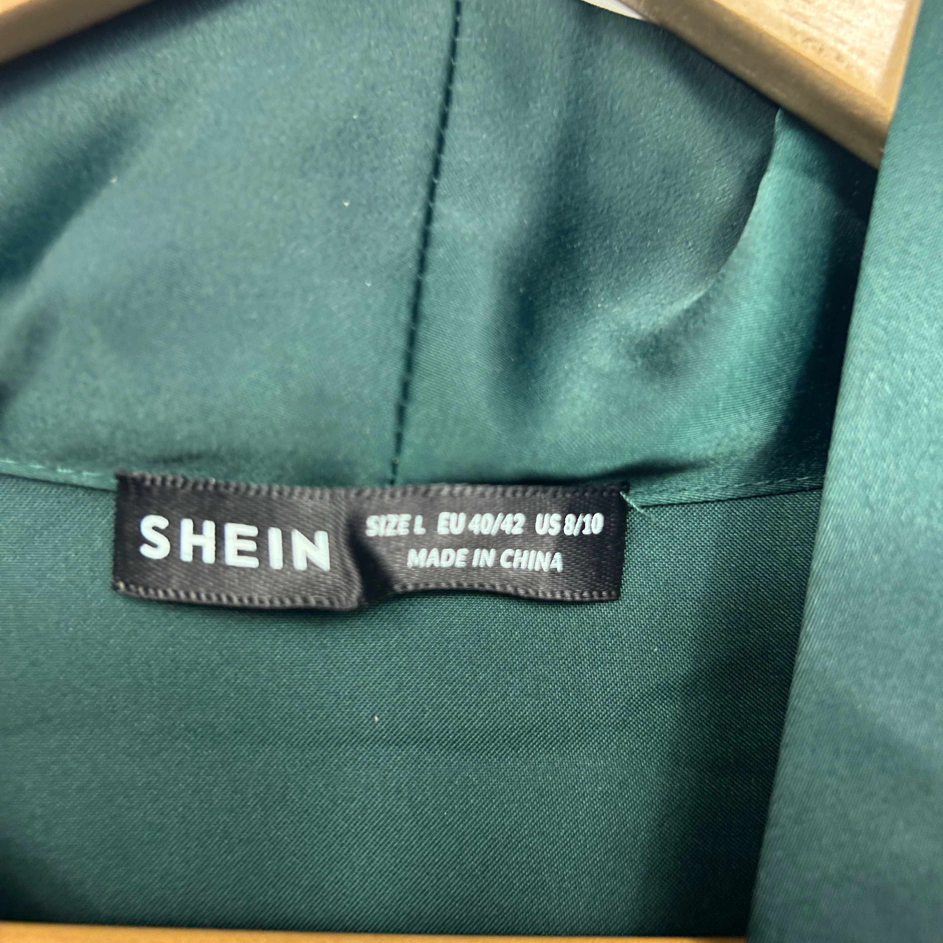 Shein Top Size 14 Large Green Long Sleeve - Image 5