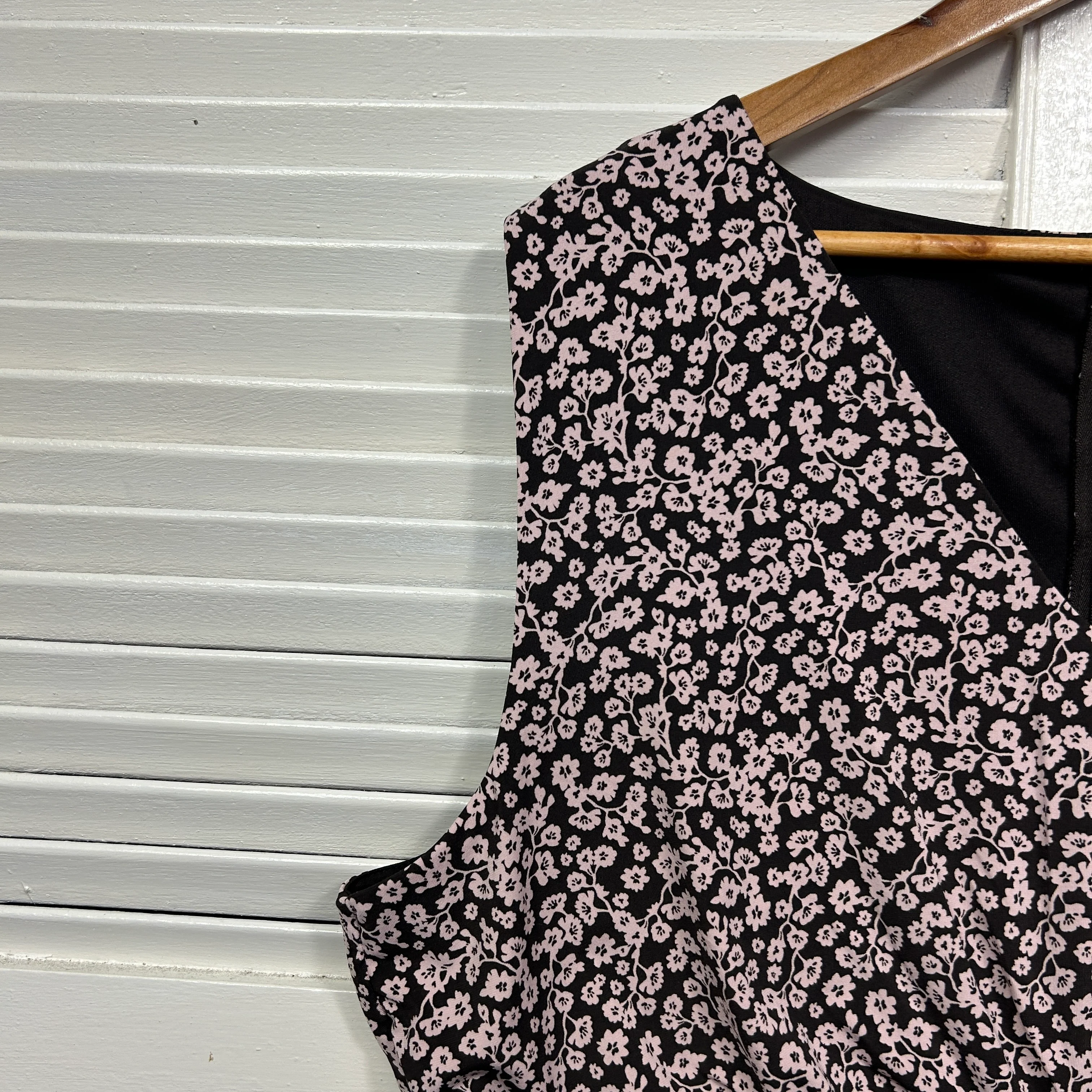 Basque Curve Dress 22 Sleeveless Floral Lined - Image 3