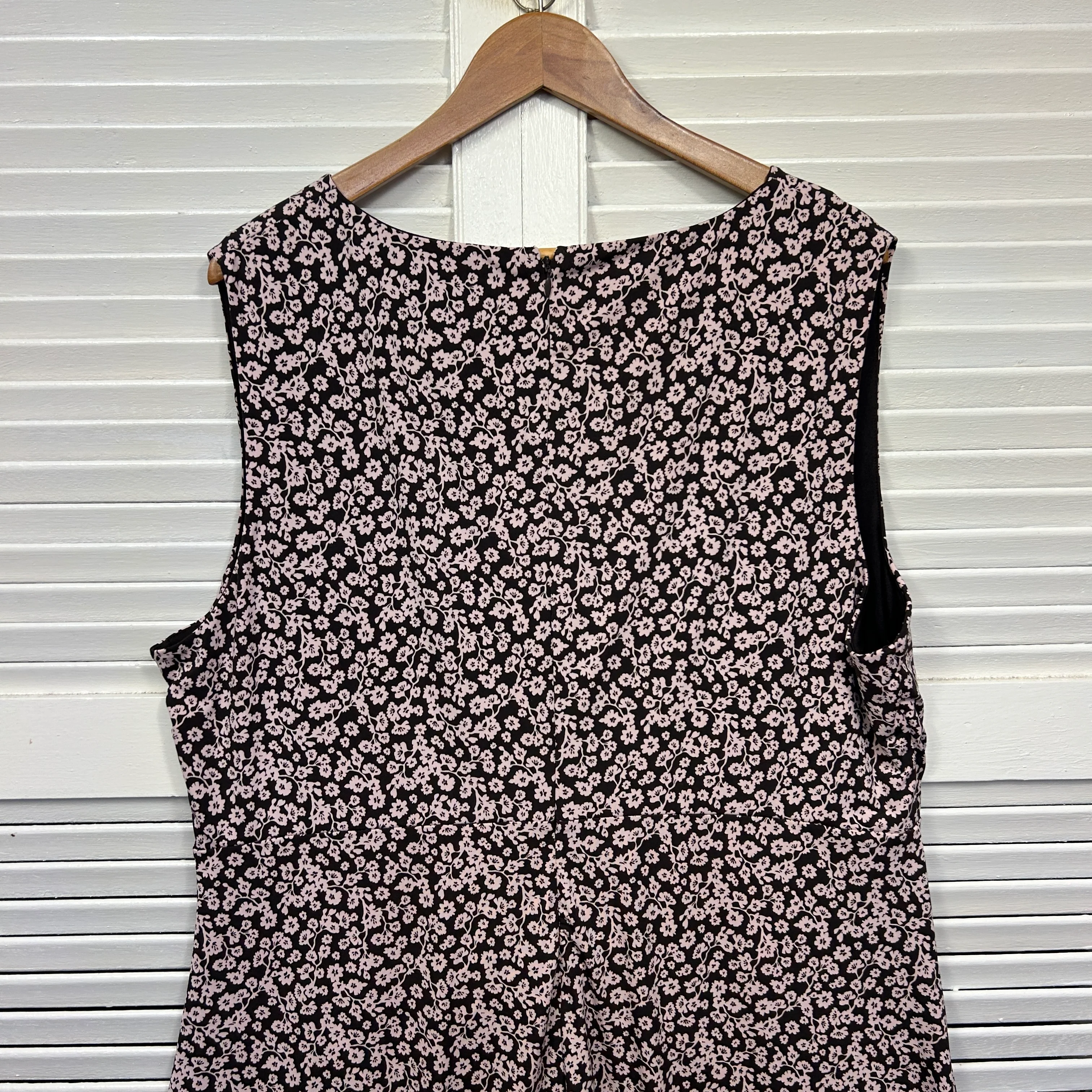 Basque Curve Dress 22 Sleeveless Floral Lined - Image 6