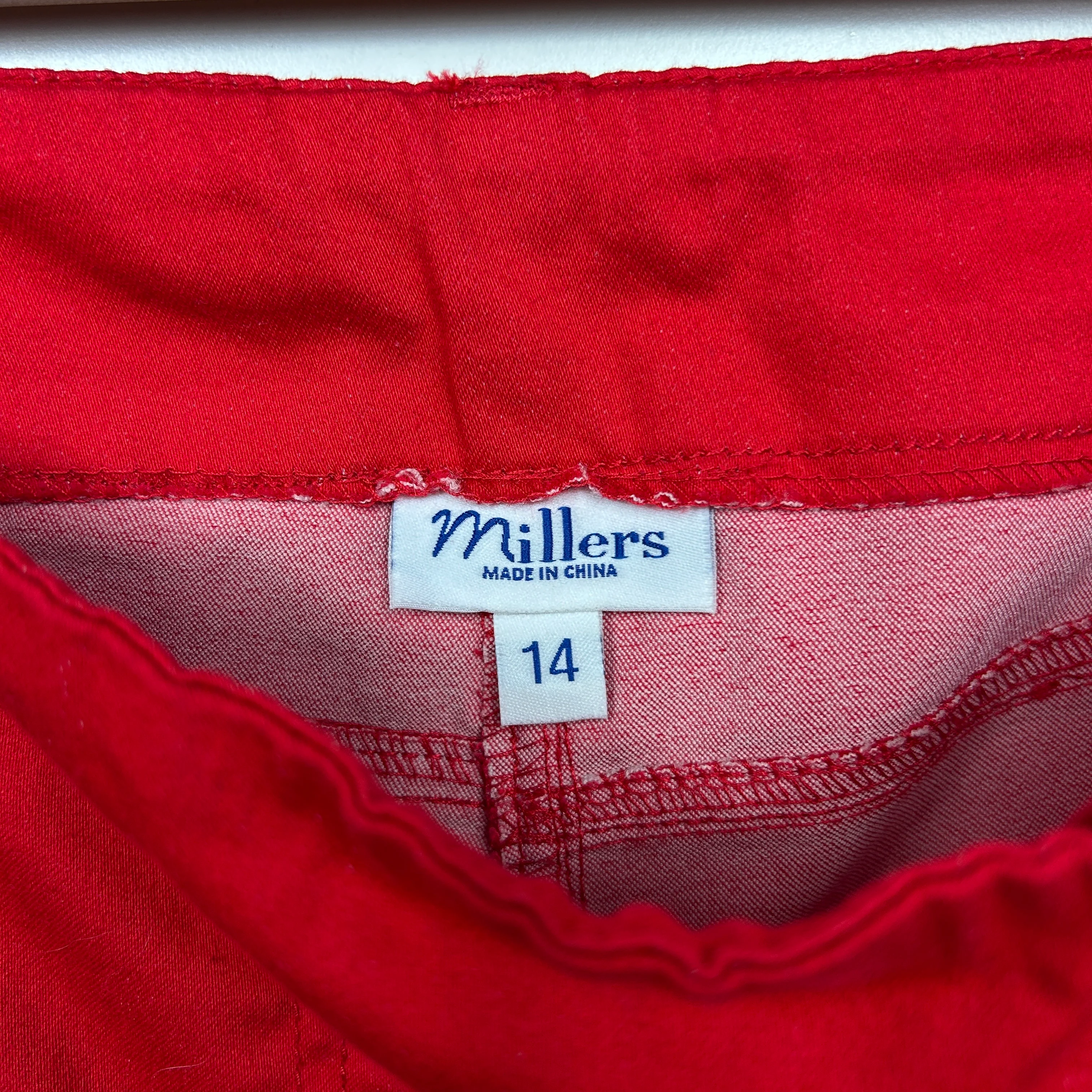 Millers Pants Size 14 Red Pull On - Image 4