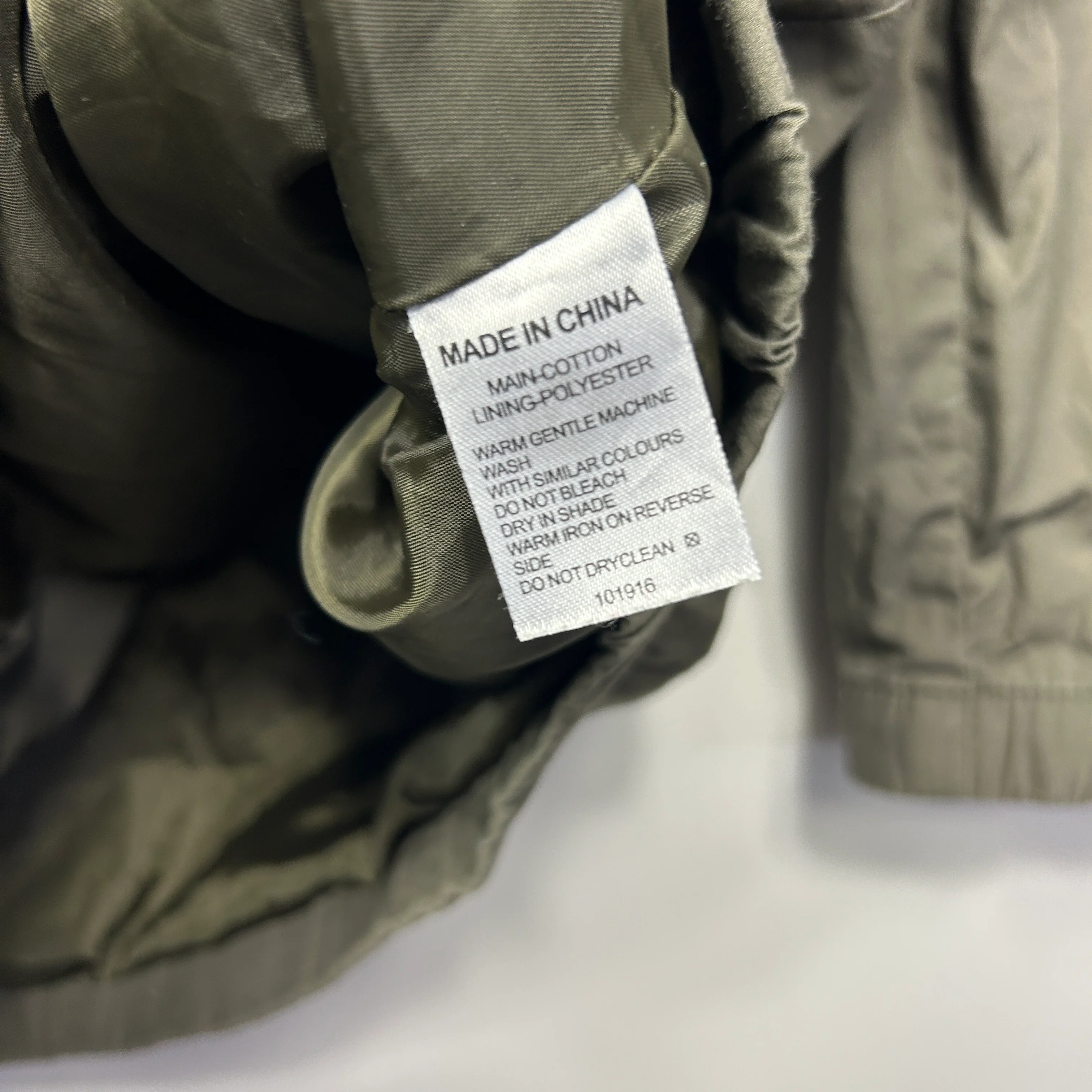 Now Windbreaker Jacket Size 14 Green Long Sleeve Pockets - Image 4
