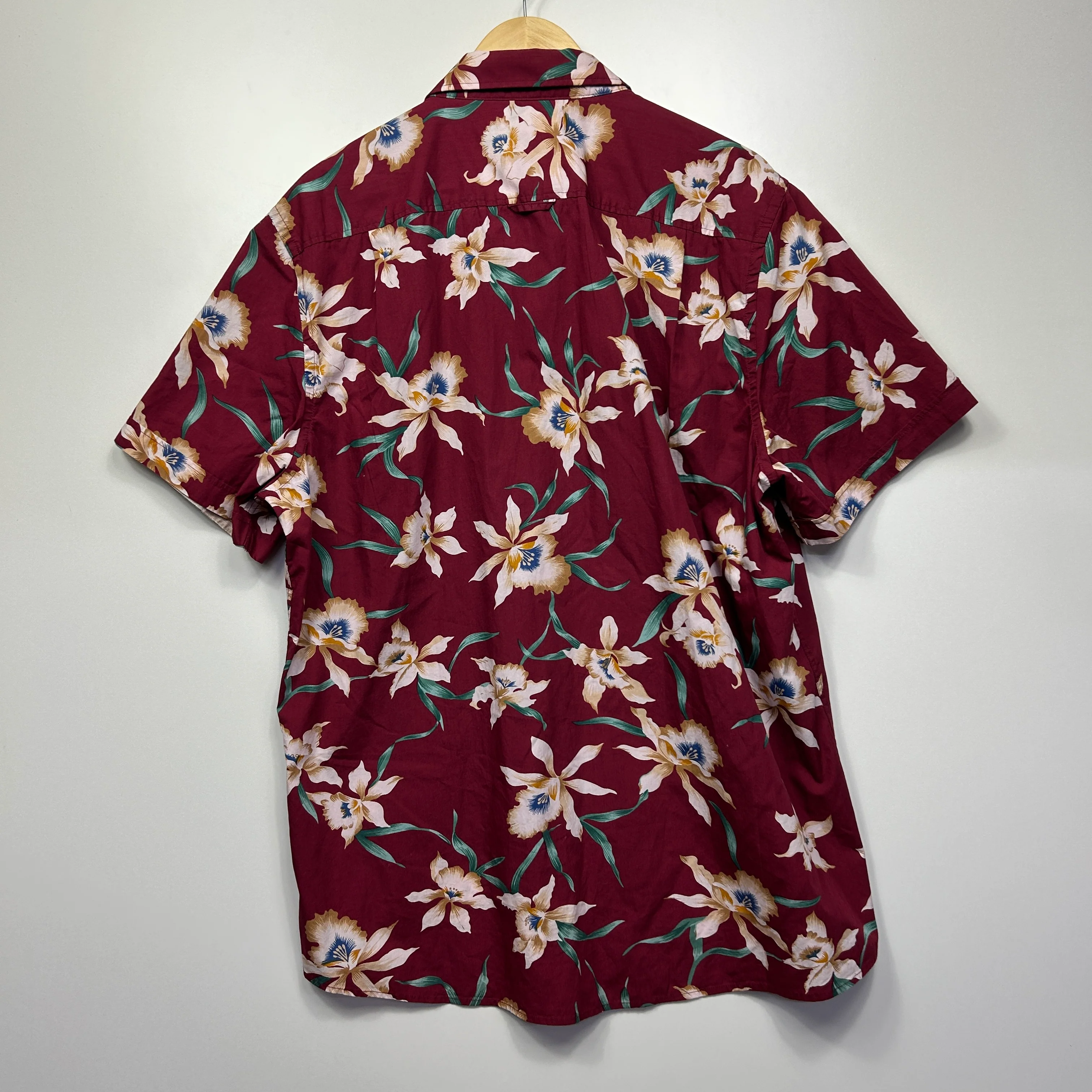 Sportscraft Shirt Size 3XL Maroon Floral Short Sleeve Regular Fit - Image 4