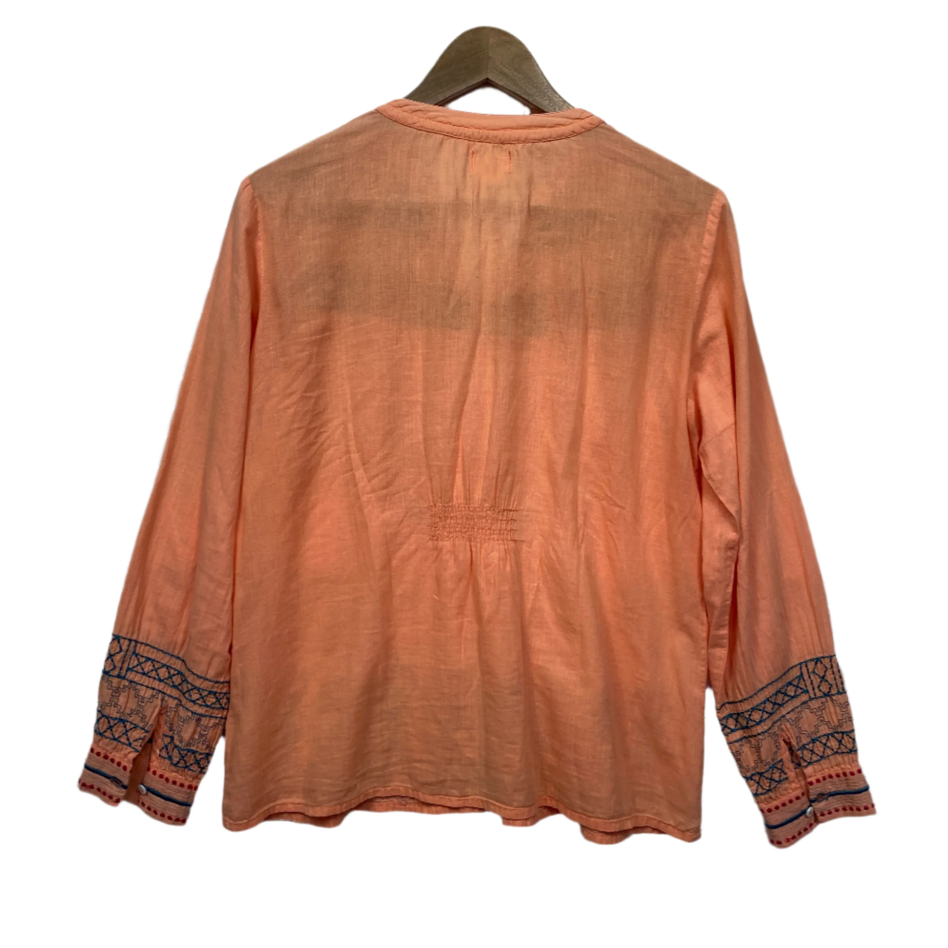 Adrift Top Size 12 / Small Oversized Long Sleeve Boho Embroidered - Image 2