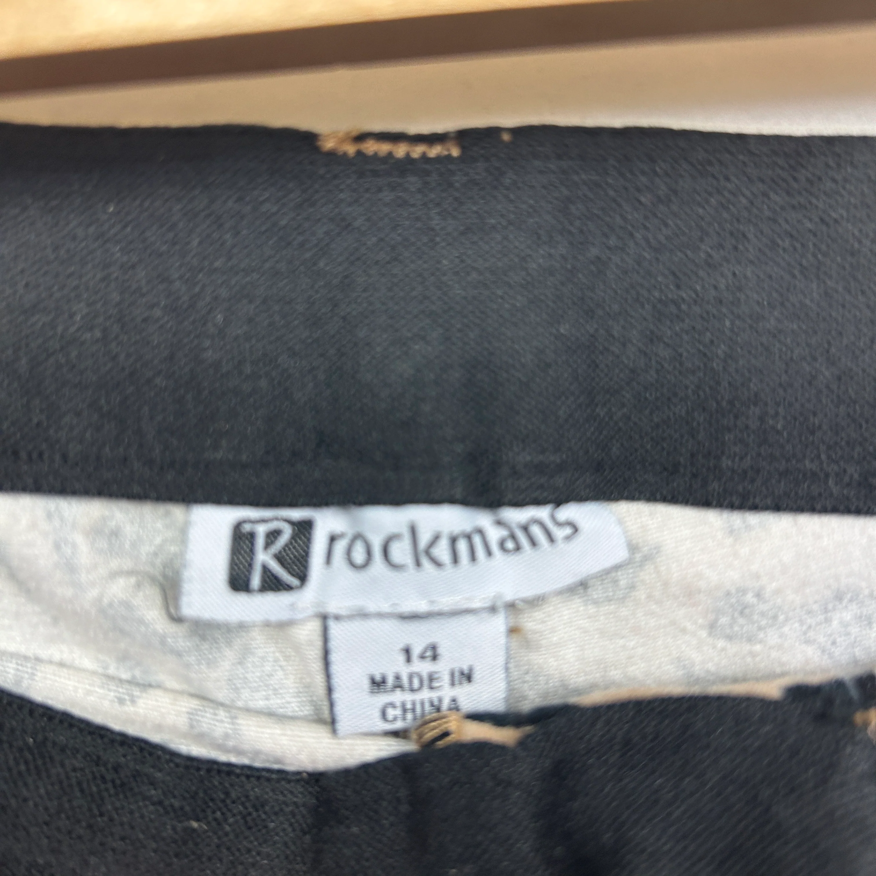 Rockmans Shorts Size 14 Beige Black Zebra Print Elastic Waist Zip Fly - Image 5