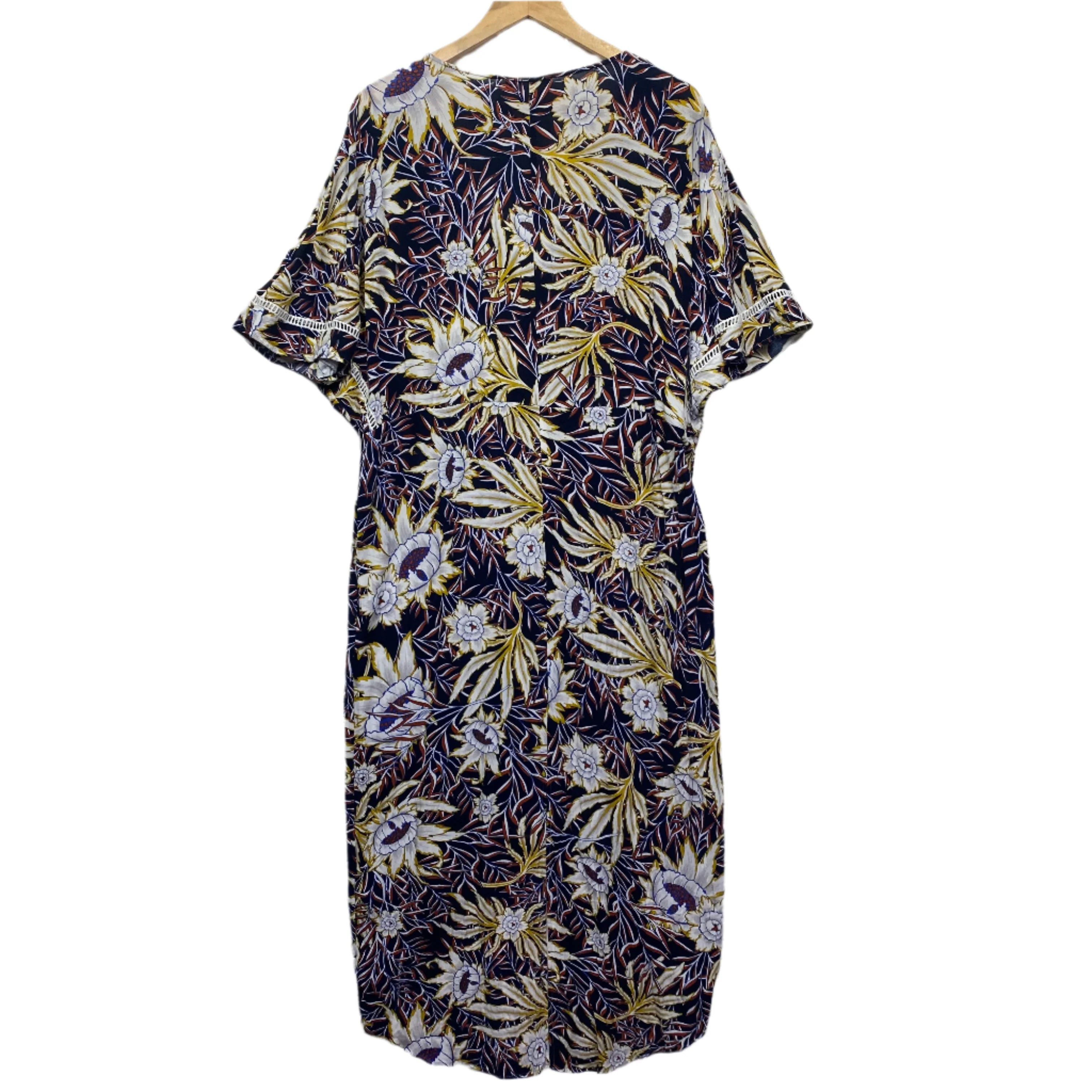 Fate & Becker Dress 14 Short Sleeve Floral Viscose - Image 2