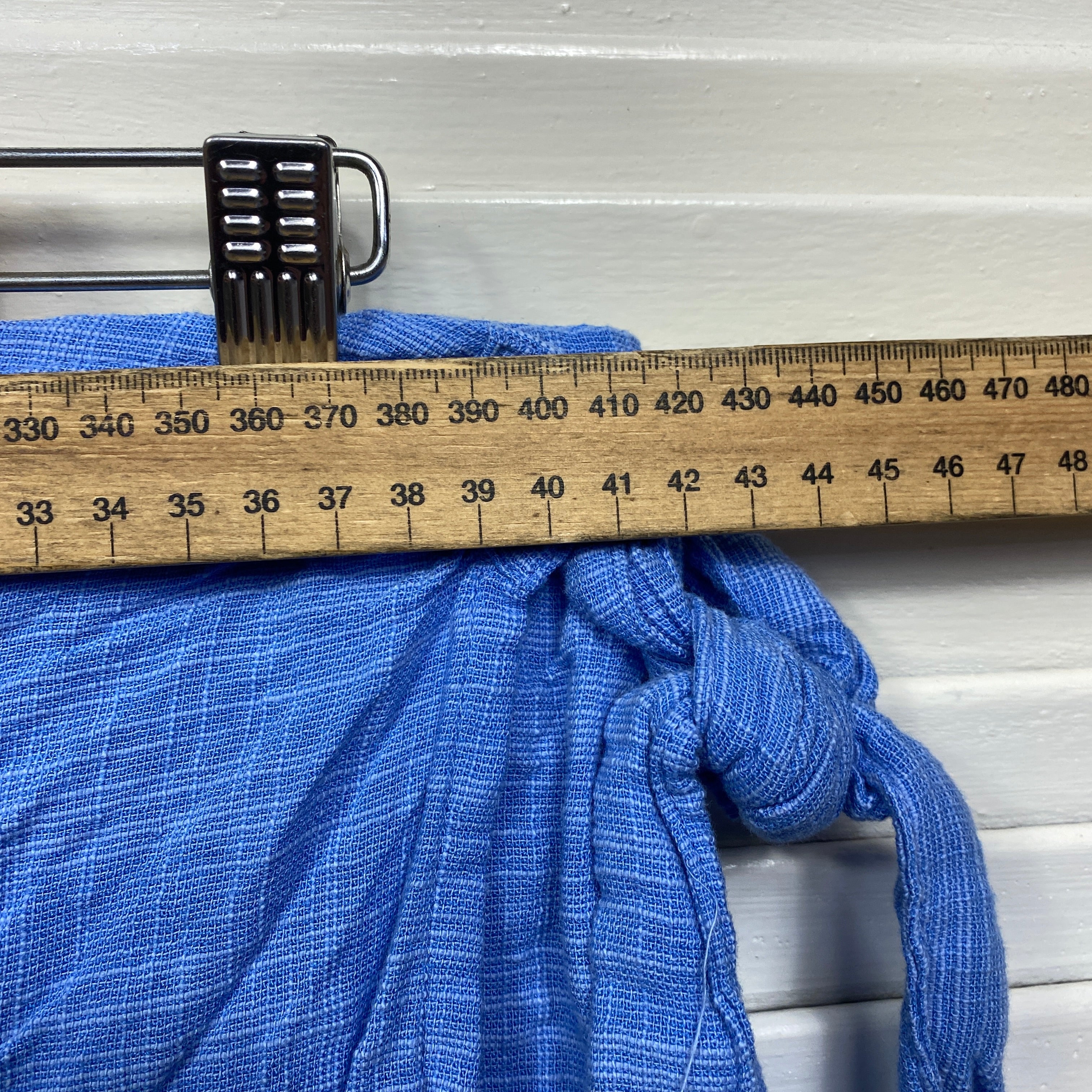 Anko Mini Skirt Size 16 Blue Cotton Viscose - Image 6