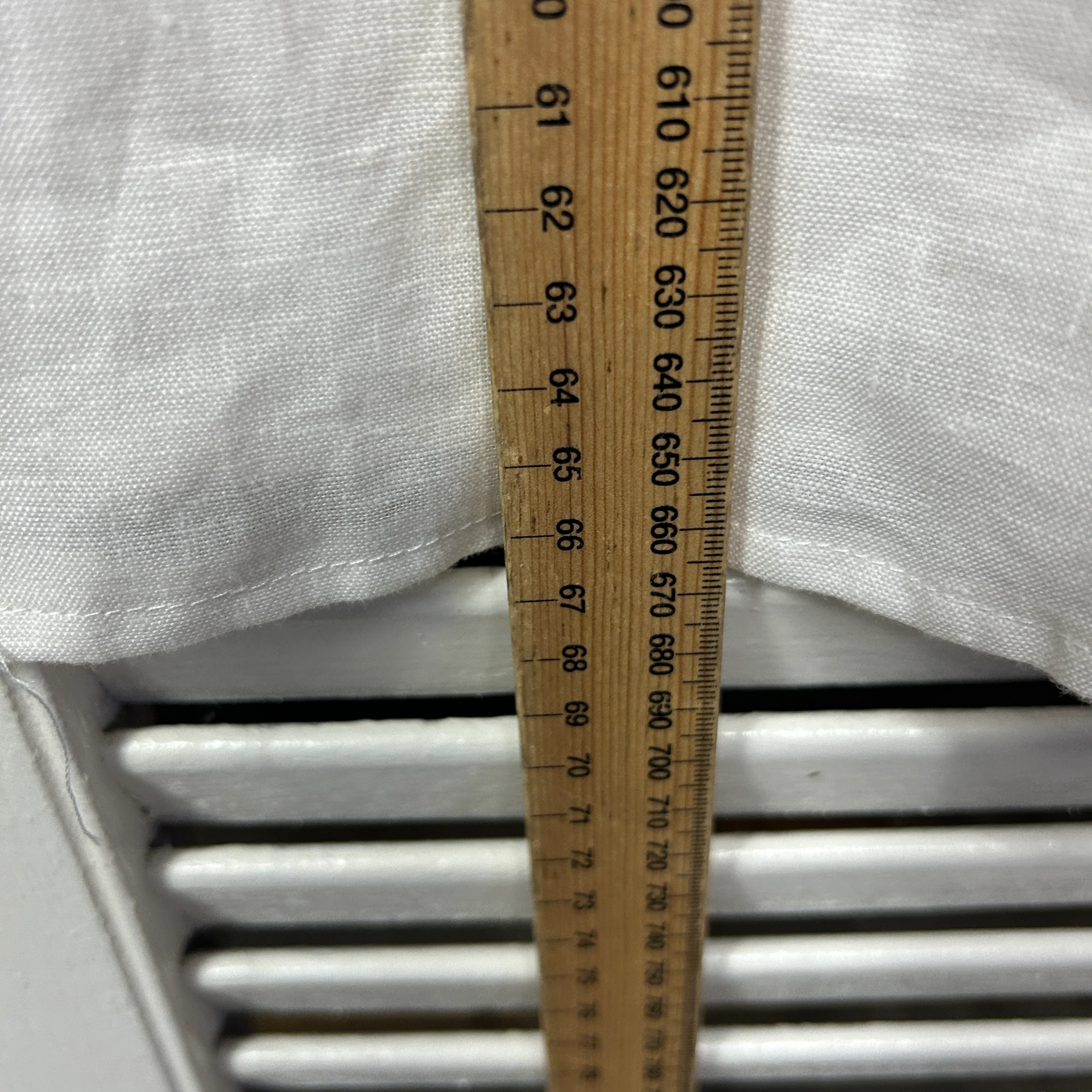 W Lane Linen Top Size 14 White Sequins Long Sleeve - Image 8