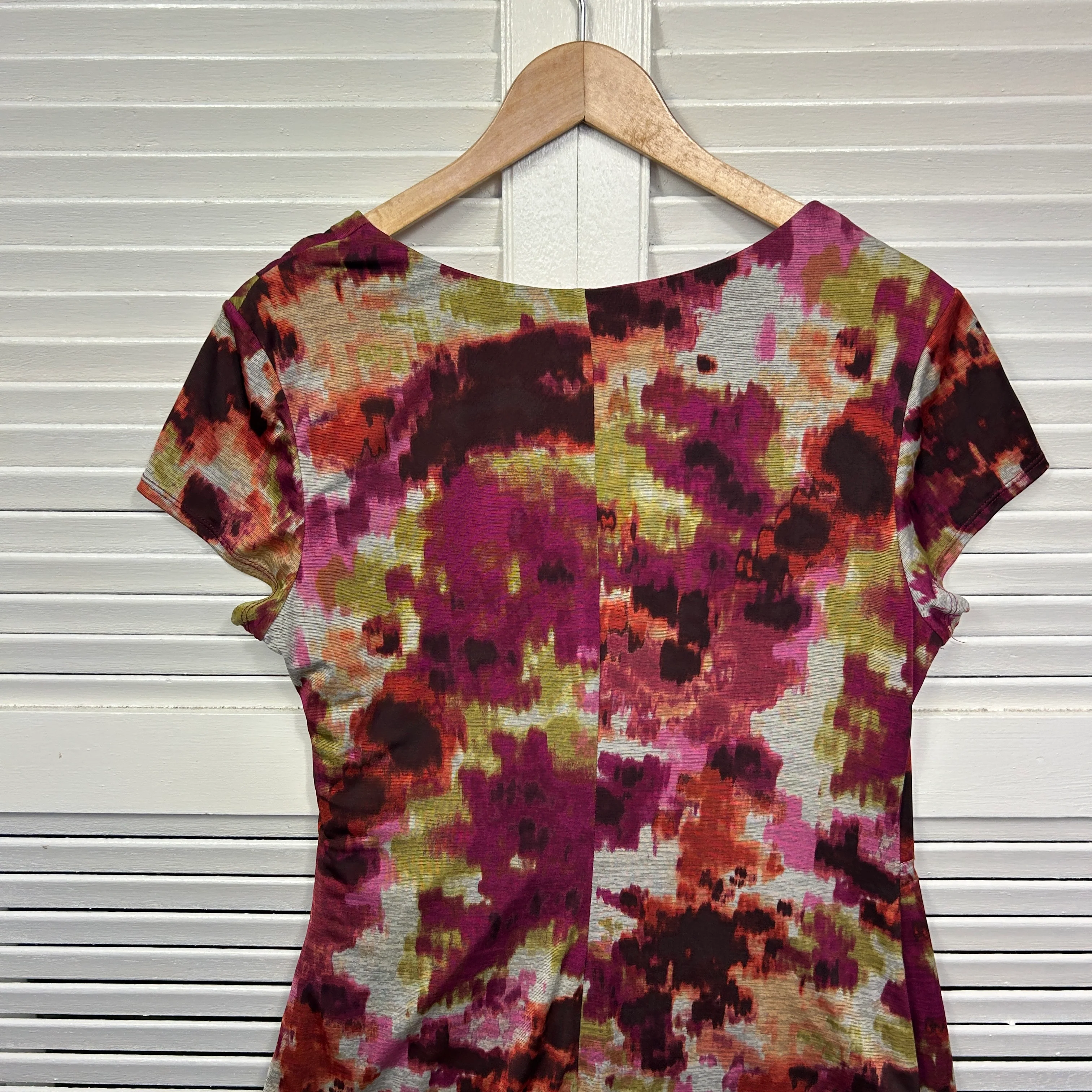 Ronni Nicole Dress Size 14 Short Sleeve Multicoloured Lined - Image 6