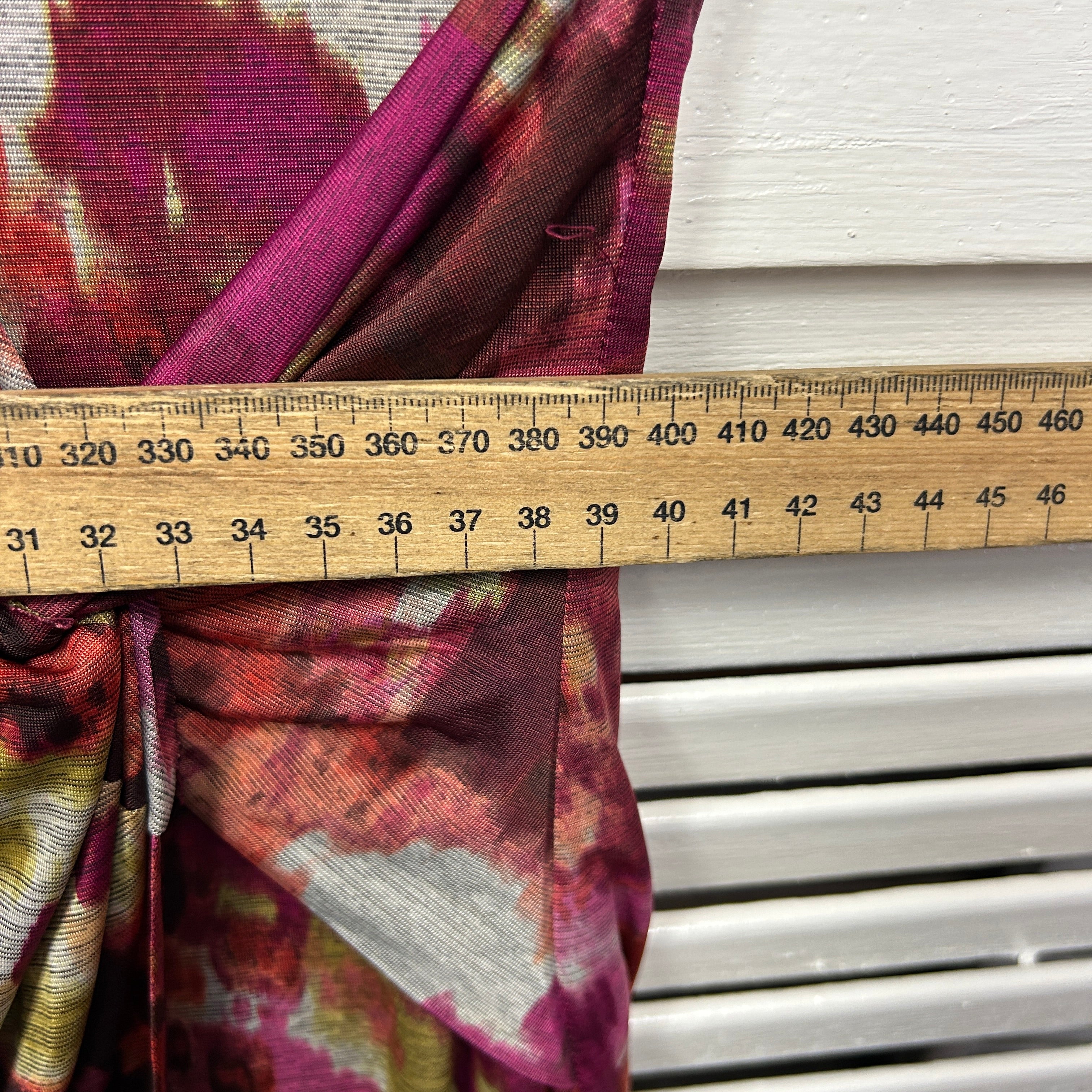 Ronni Nicole Dress Size 14 Short Sleeve Multicoloured Lined - Image 8