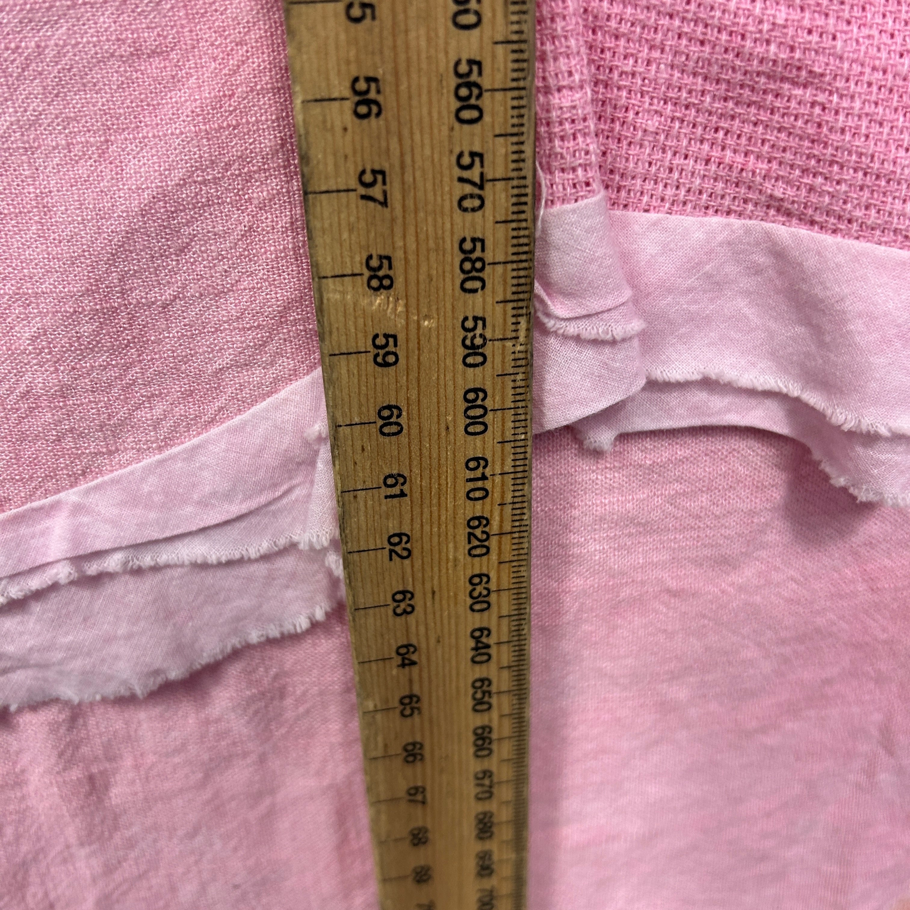 Lilac Designs Linen Blend Top Size 14 Large Pink Short Sleeve - Image 8