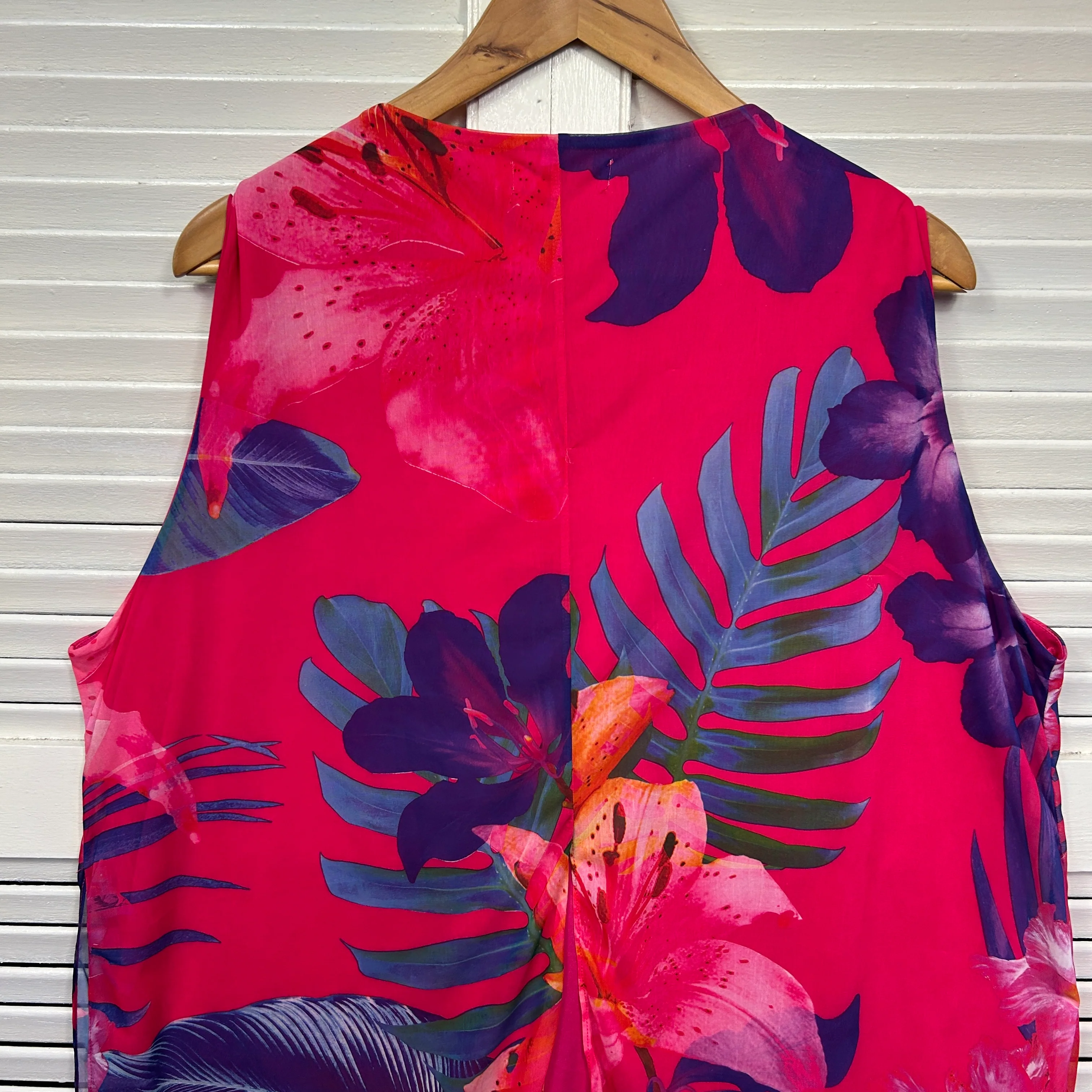 Millers Top Size 20 Pink Floral Sleeveless Beaded - Image 5