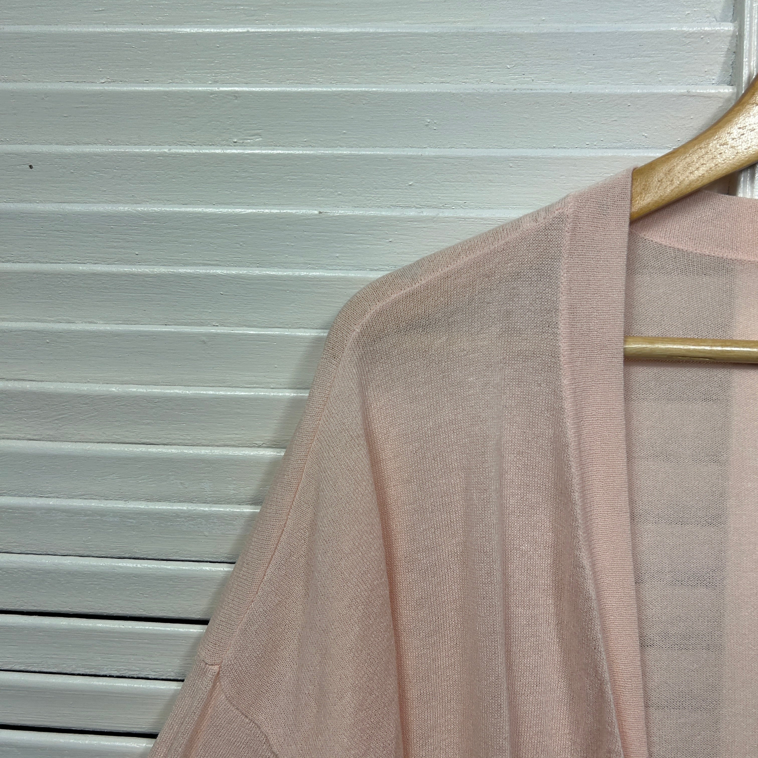 Wallis Cardigan Size 14 Large Peach Longline Pocket - Image 3