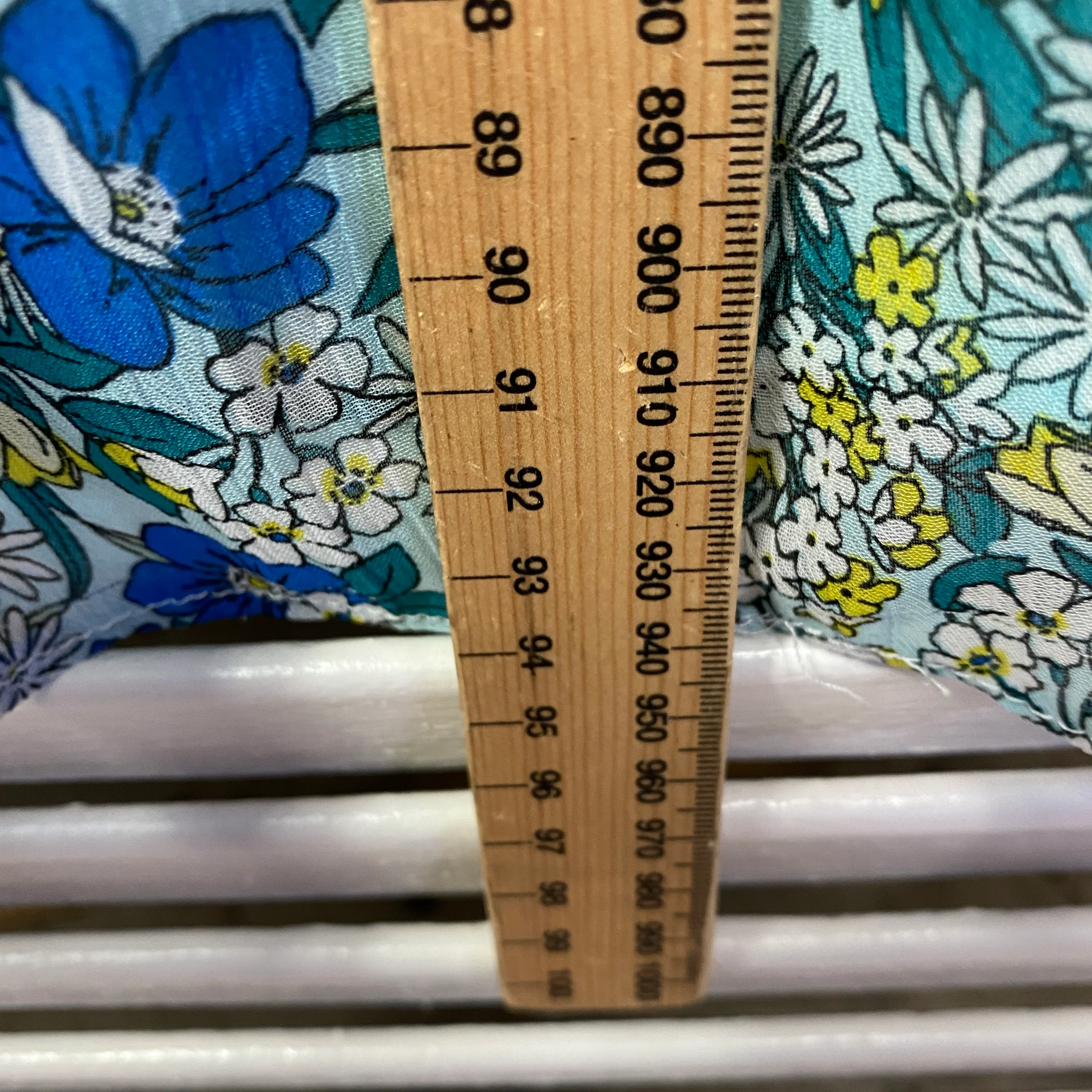 CCX City Chic Dress Size 14 Plus XS Sleeveless Short Length Floral Blue - Image 8