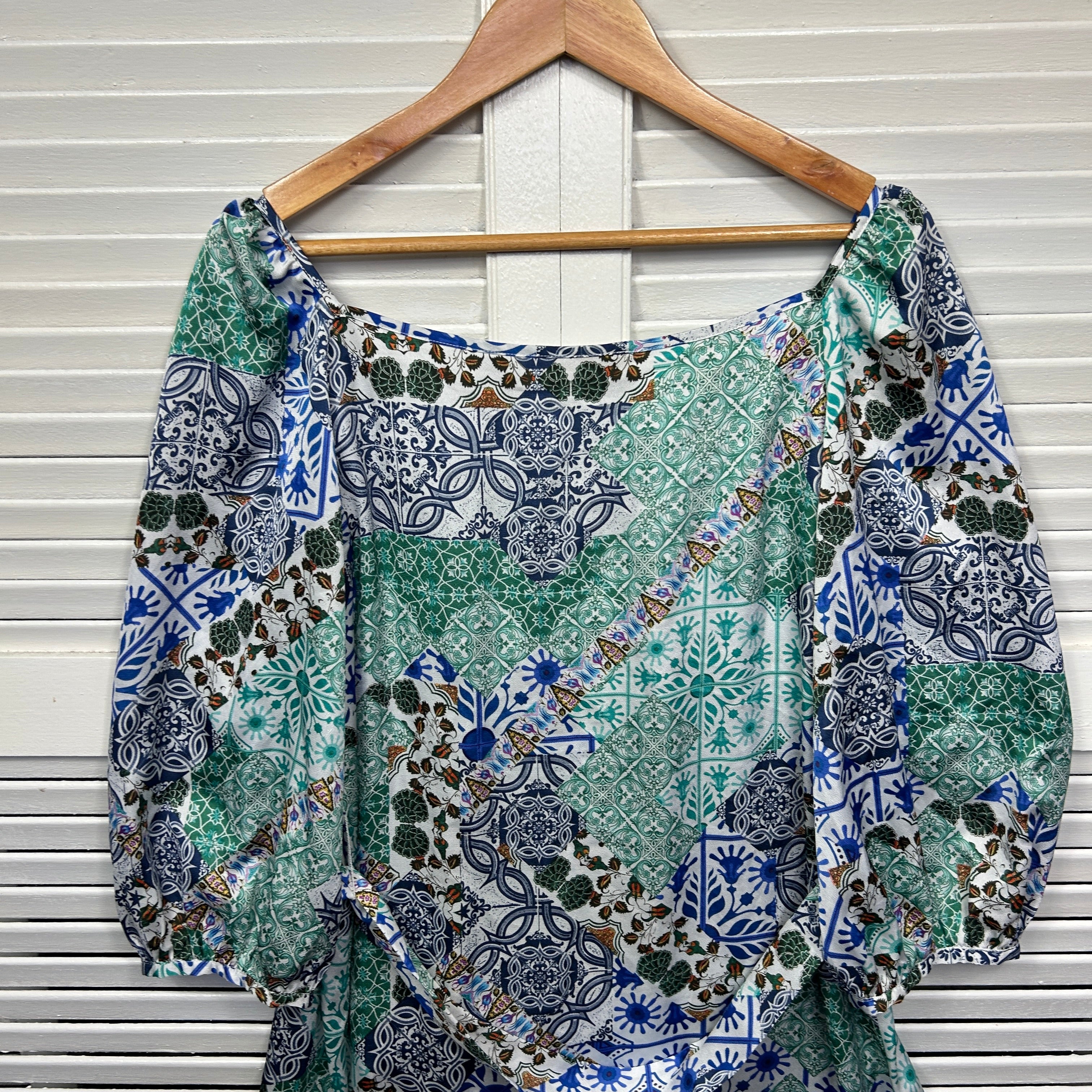 Sacha Drake Dress Size 14 Multicoloured Long Sleeve Belt - Image 7