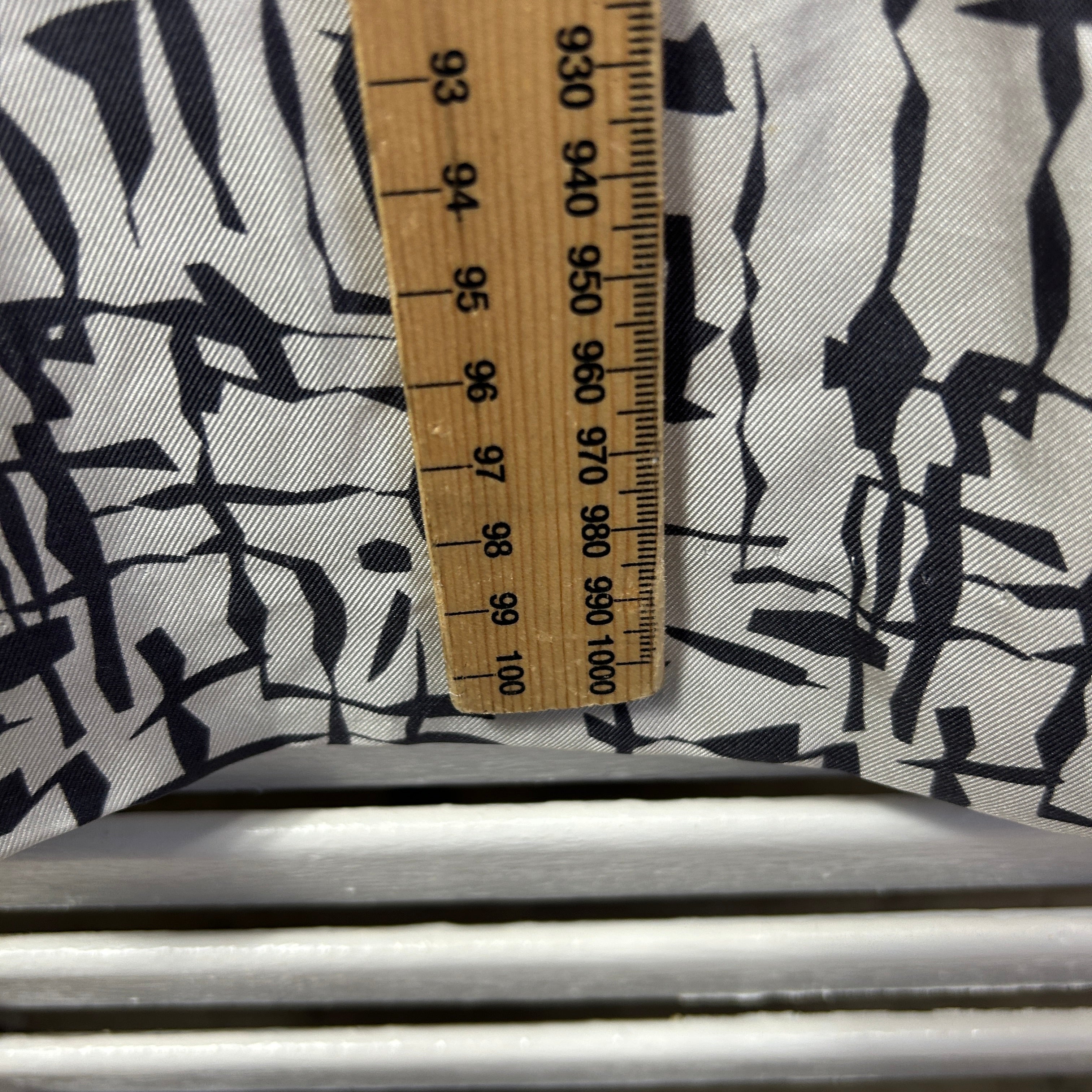 David Lawrence Silk Dress Size 14 White Grey Short Sleeve - Image 10