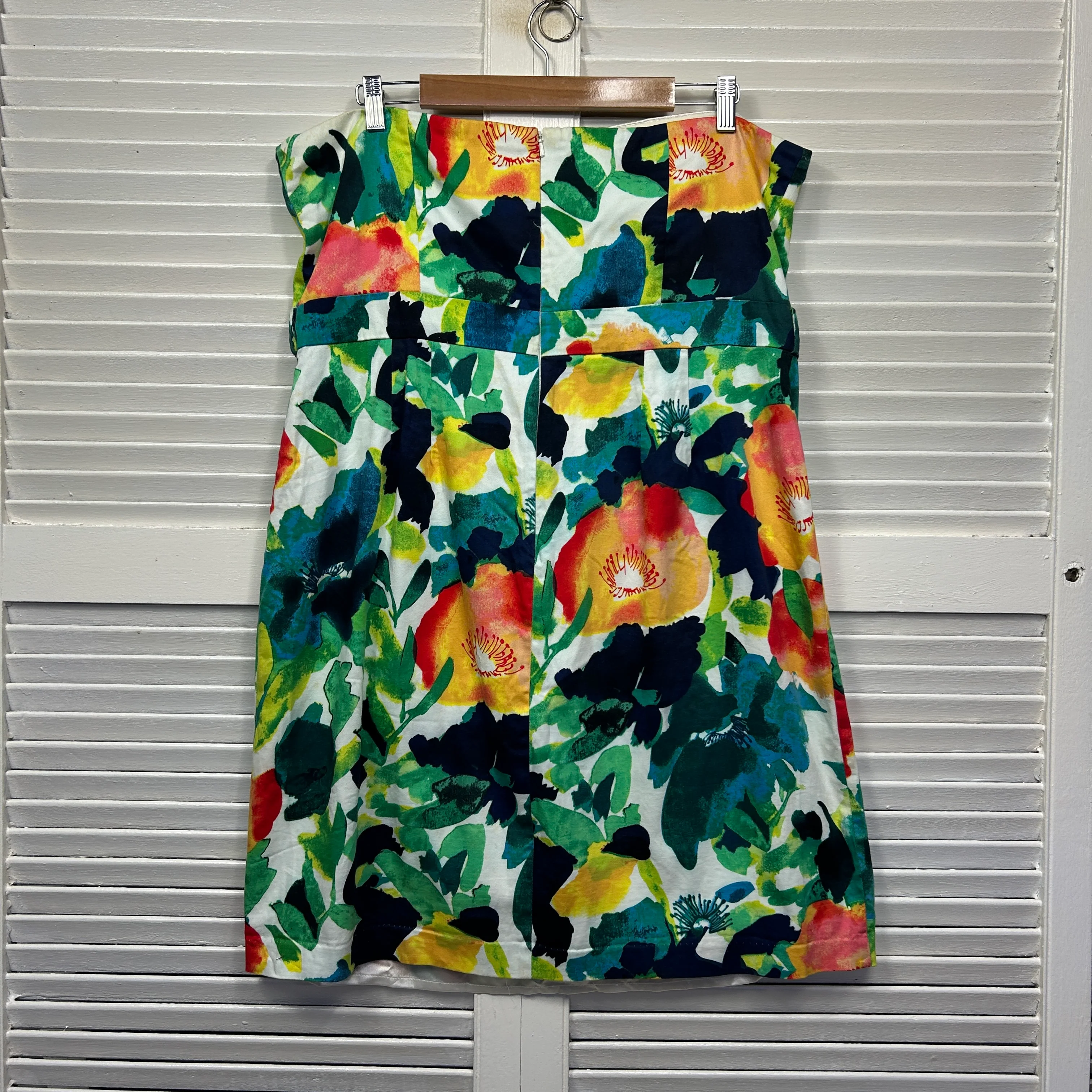 City Chic Dress Size 18 Medium Plus Floral Strapless Cocktail - Image 6