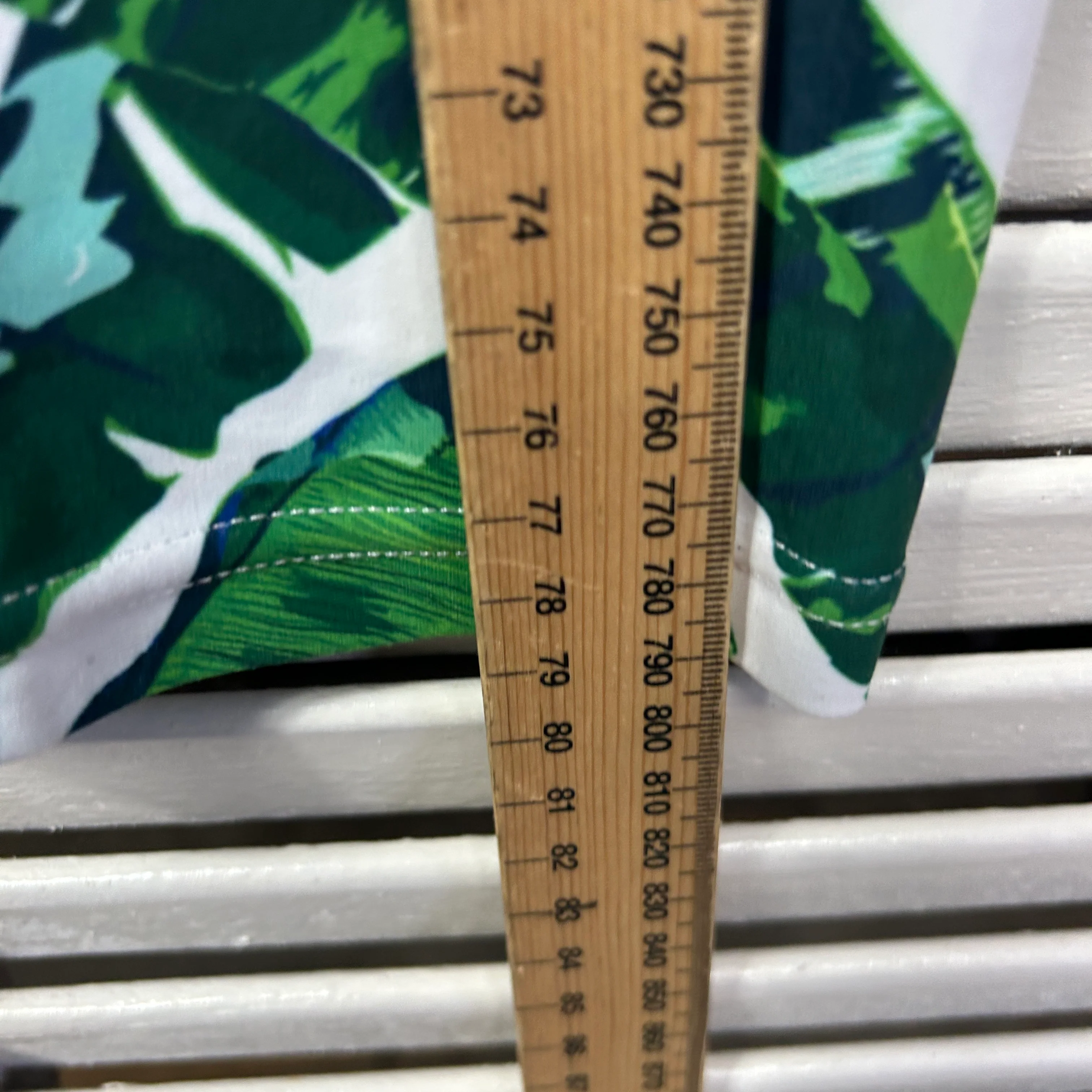 Exoticathletica Leggings Size Large 14 Green Leaf Print - Image 8