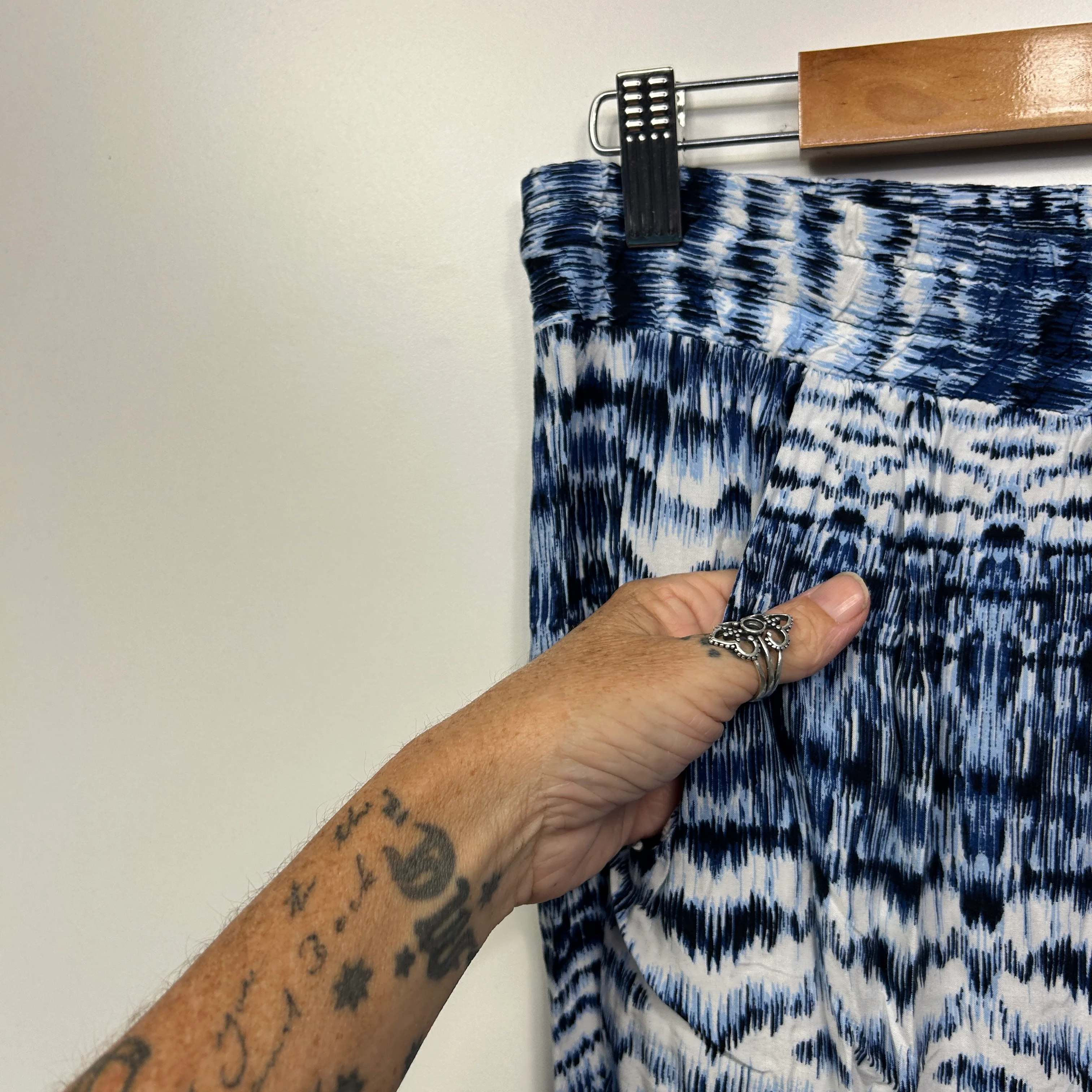 Cotton on Size 16 XL Blue Pockets Ankle Cuff Viscose - Image 4