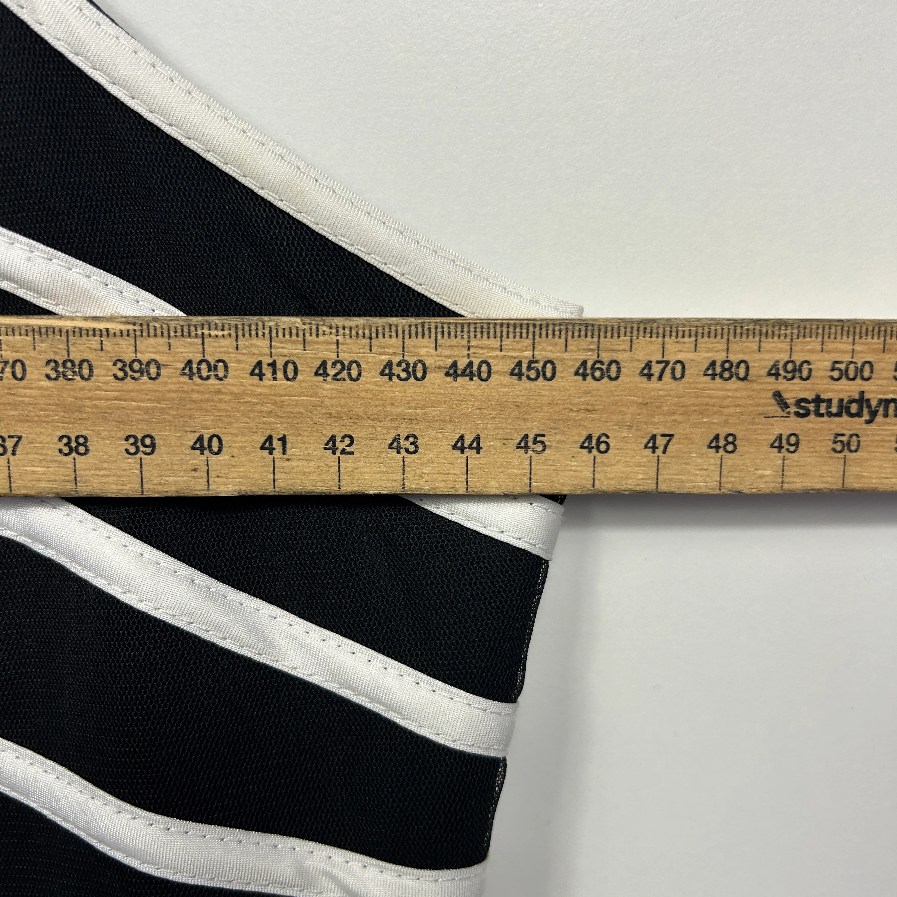 Queenspark Dress Size 14 Black White Fit & Flare Striped Cocktail - Image 7