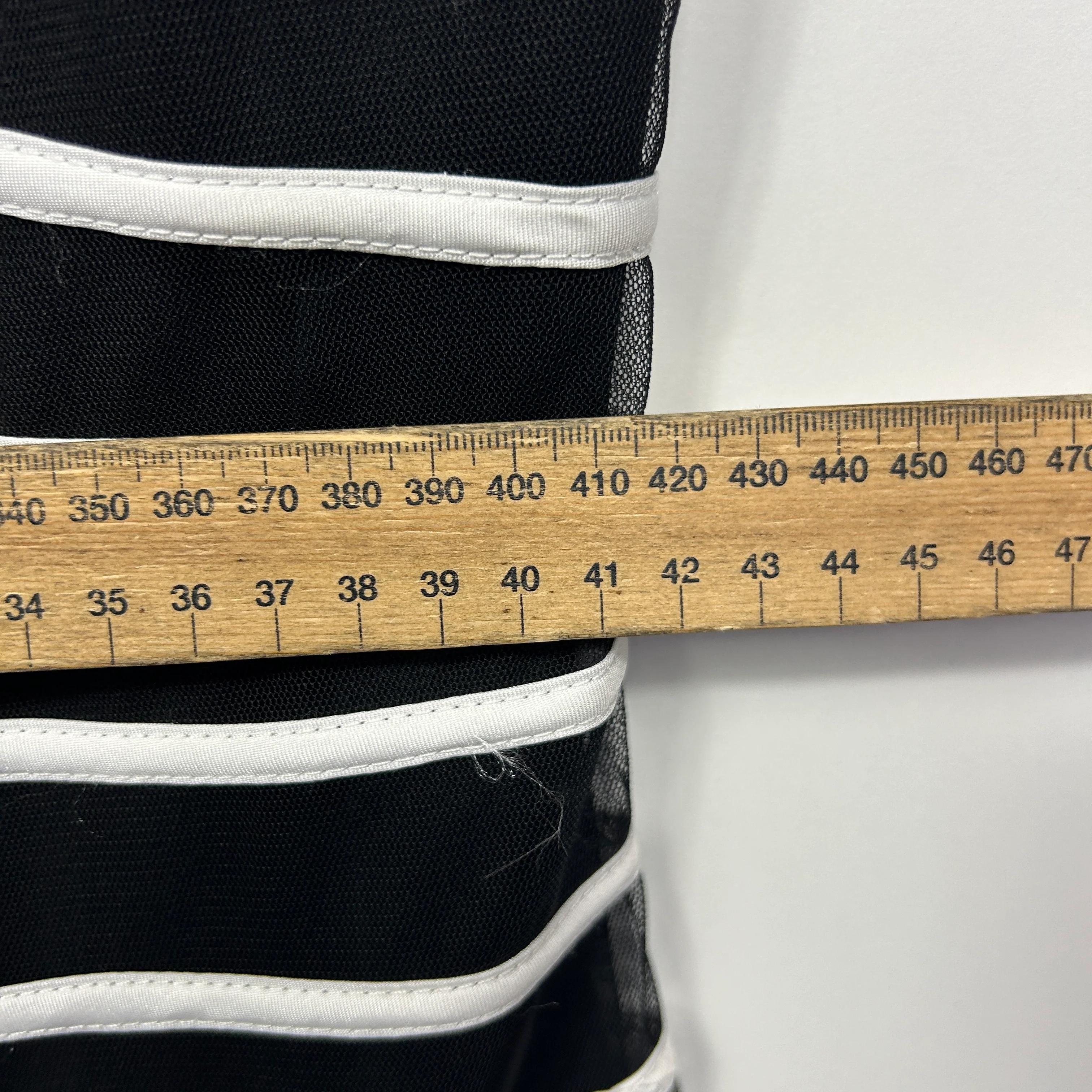 Queenspark Dress Size 14 Black White Fit & Flare Striped Cocktail - Image 8