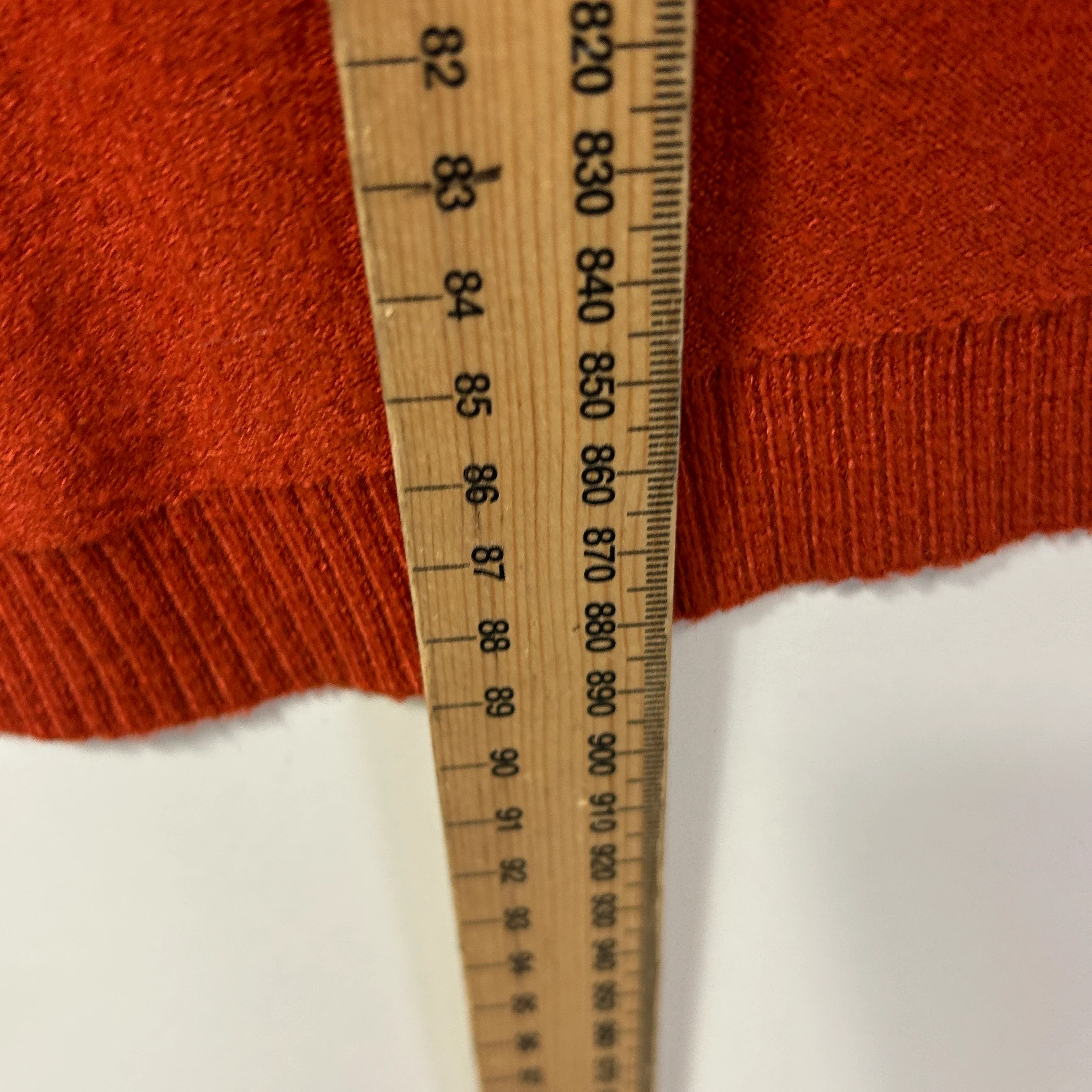 Cali & Co Wool Blend Jumper Size Large Rust Sequins Long Sleeve Knit - Image 8