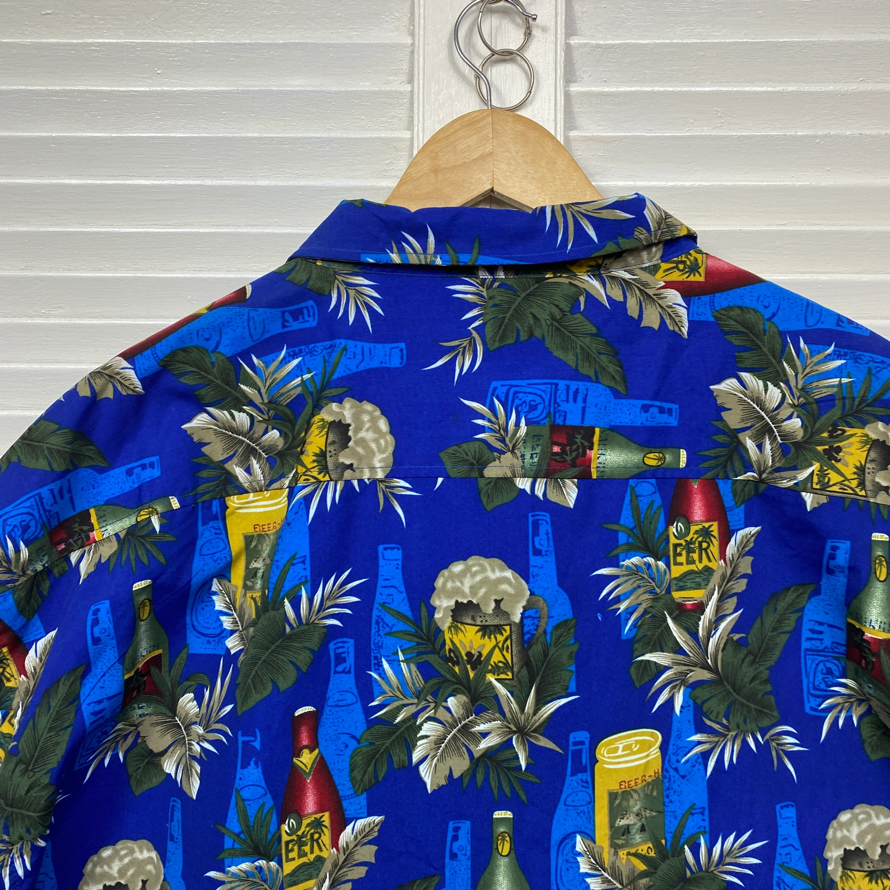Hawaiian Mens Shirt Size 6XL Tropical Holiday Beer Cruise Lowes - Image 6
