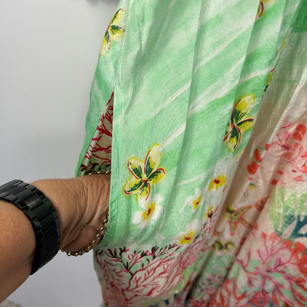 Adrift Multicoloured Tropical Print Maxi Dress - Size 3XL - Image 3