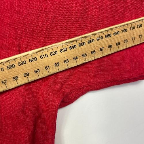 Alessia Pacini Italian Red Linen Top - Size 12/M - Image 4