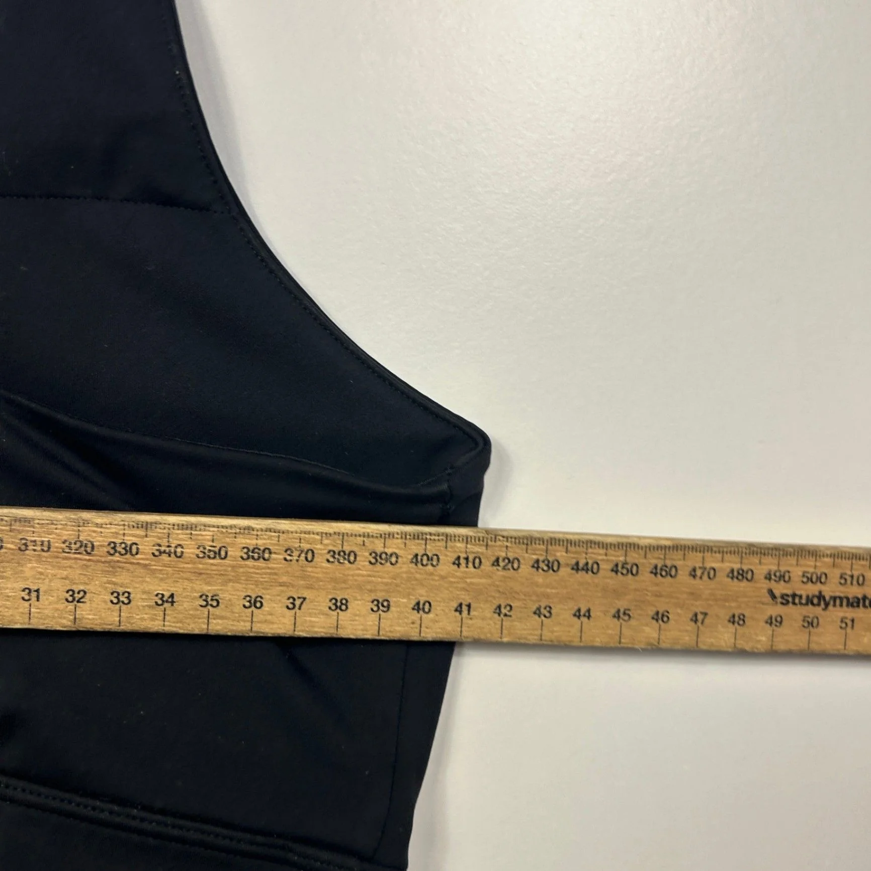 Anko Active Sports Crop Top Size 14 Black Stretch Gym Cross Back - Image 5