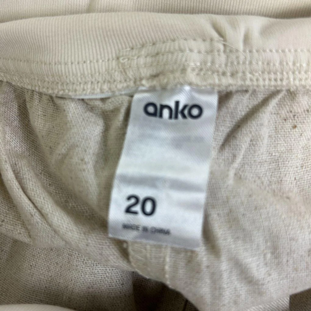 Anko Beige Linen Wide Leg Pants - Size 20 - Image 5