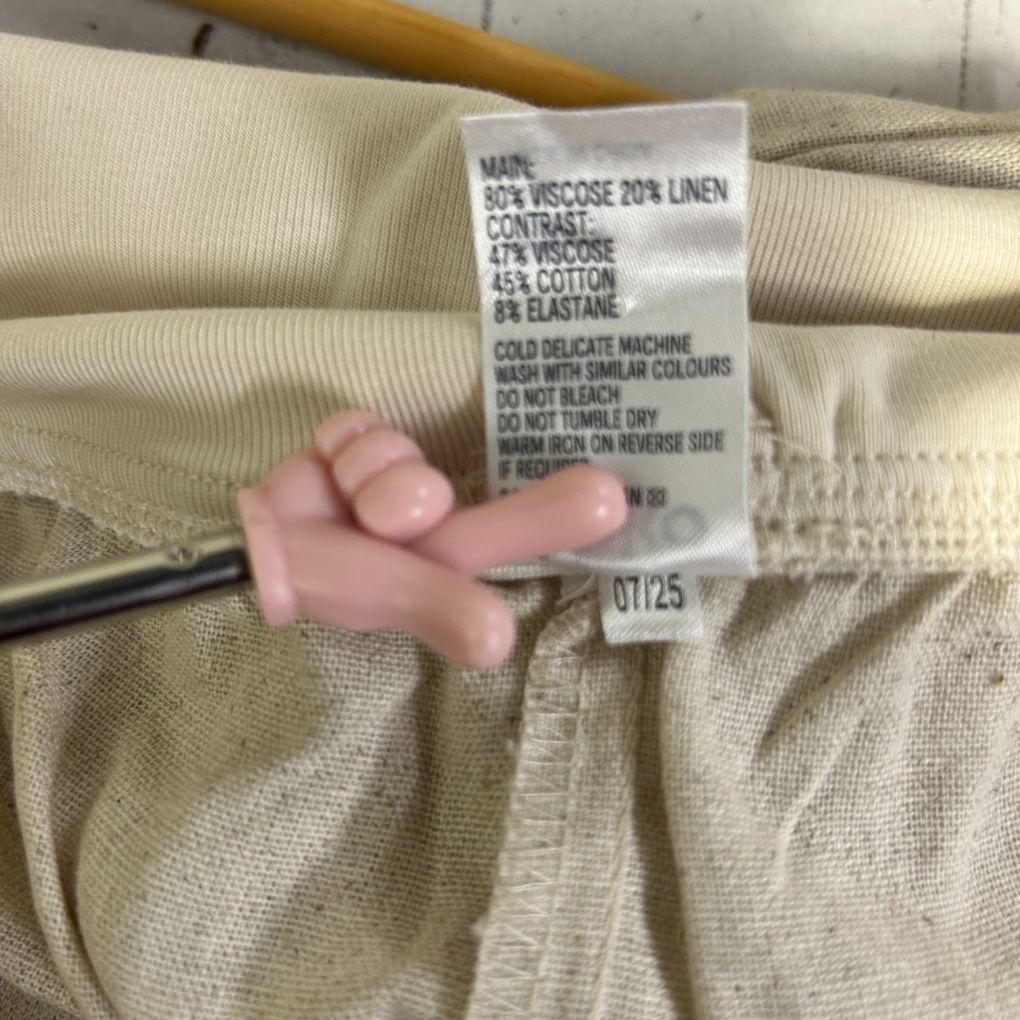 Anko Beige Linen Wide Leg Pants - Size 20 - Image 6