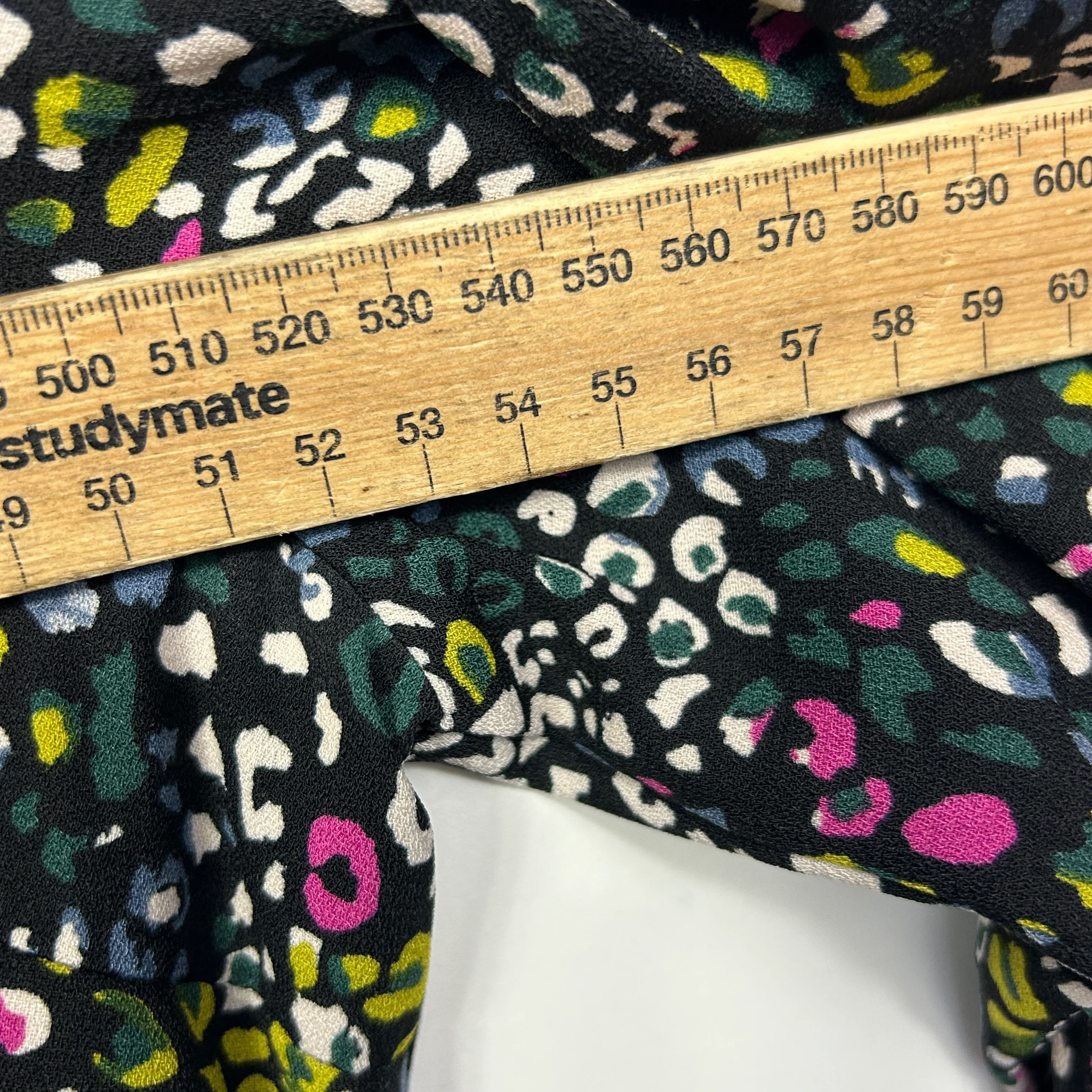 Anko Black Multicoloured Floral Print Dress - Size 16 - Image 5