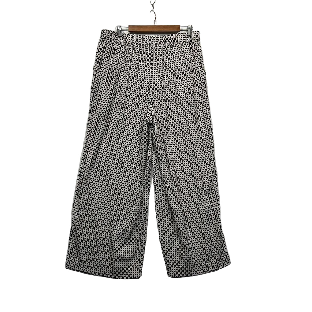 Anko Black White Linen Wide-Leg Pants - Size 16 - Image 2