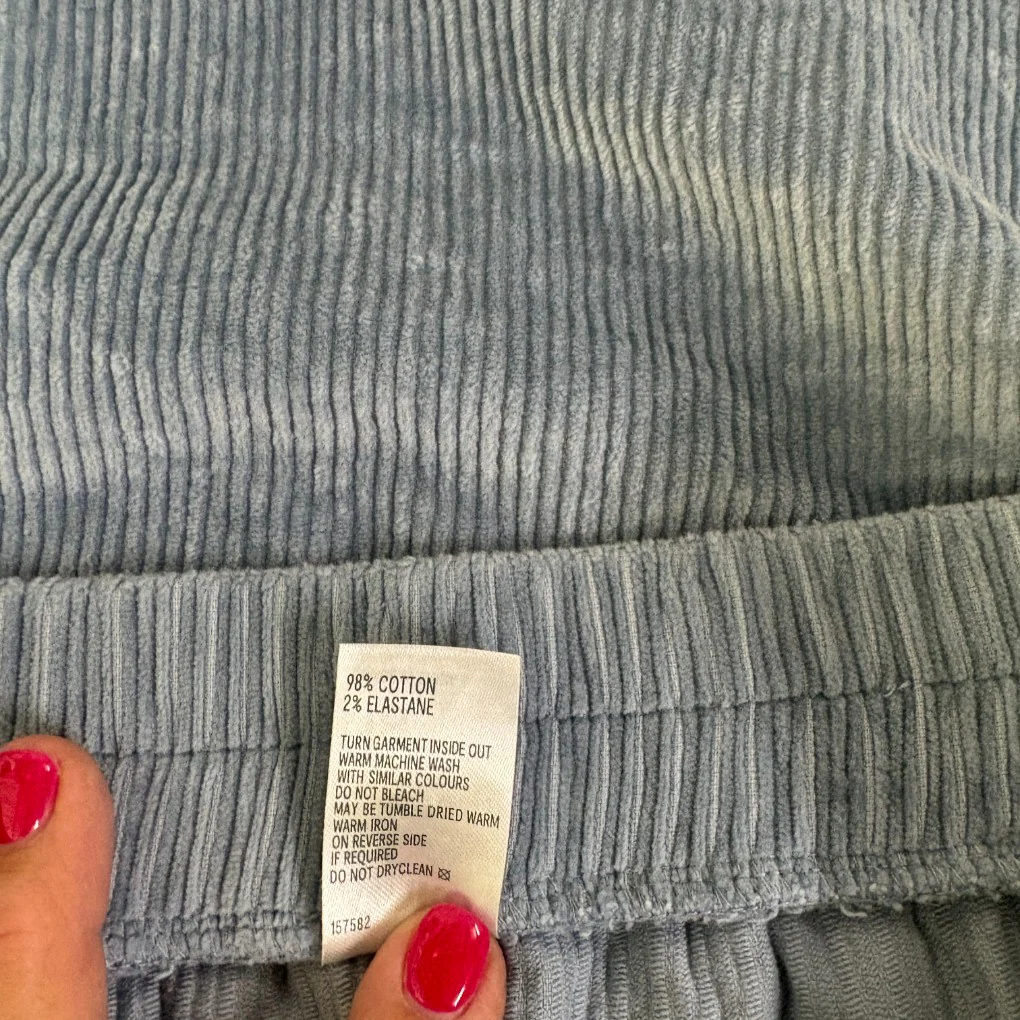 Anko Blue Corduroy Mini Skirt - Size 18 - Image 4