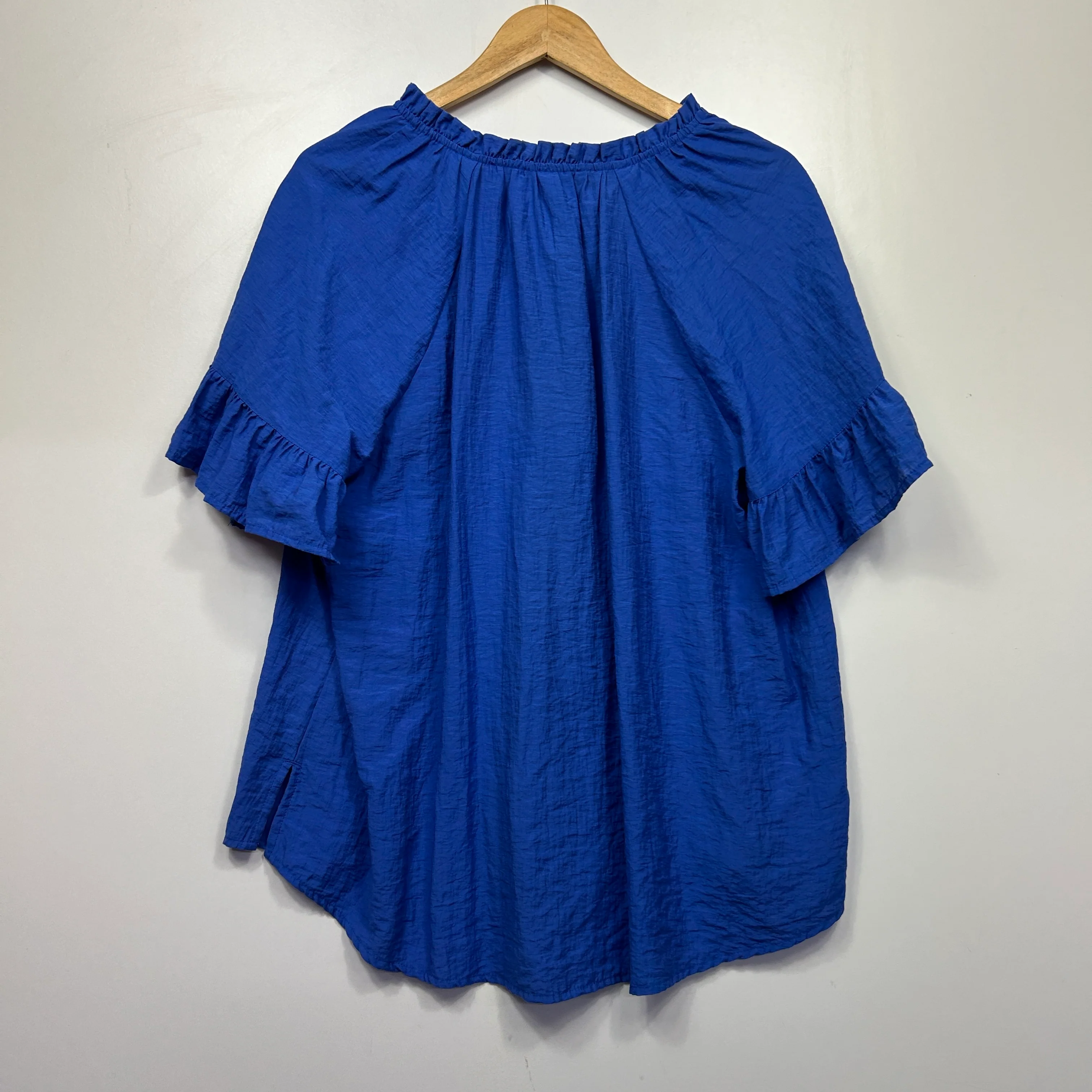 Anko Blue Linen Blend Top - Size 14 - Image 4
