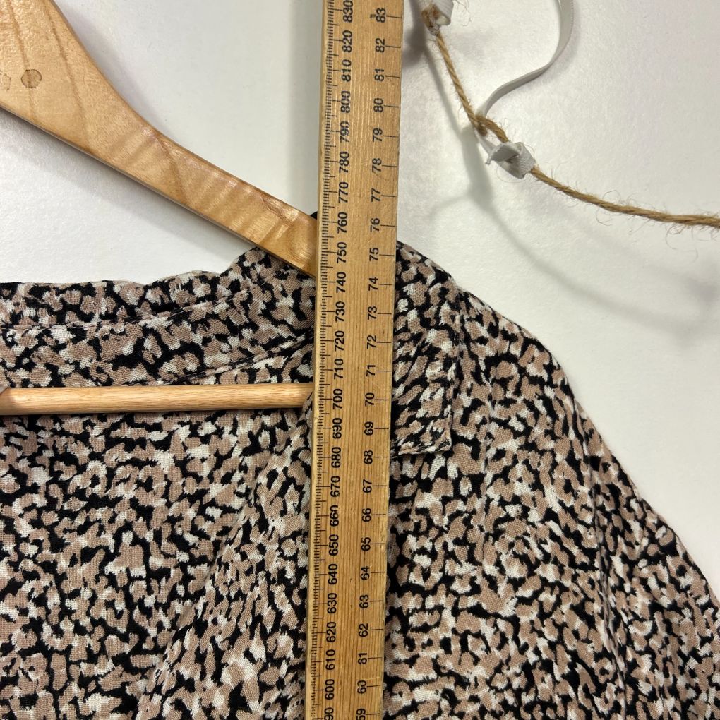 Anko Brown Leopard Print Cotton Shirt - Size 20 - Image 6