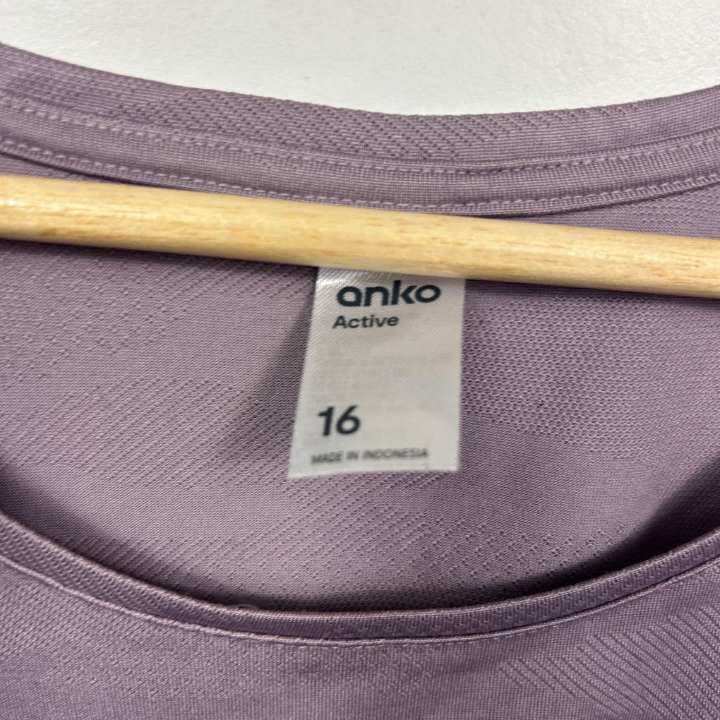 Anko Lavender Activewear Tank Top - Size 14 - Image 3