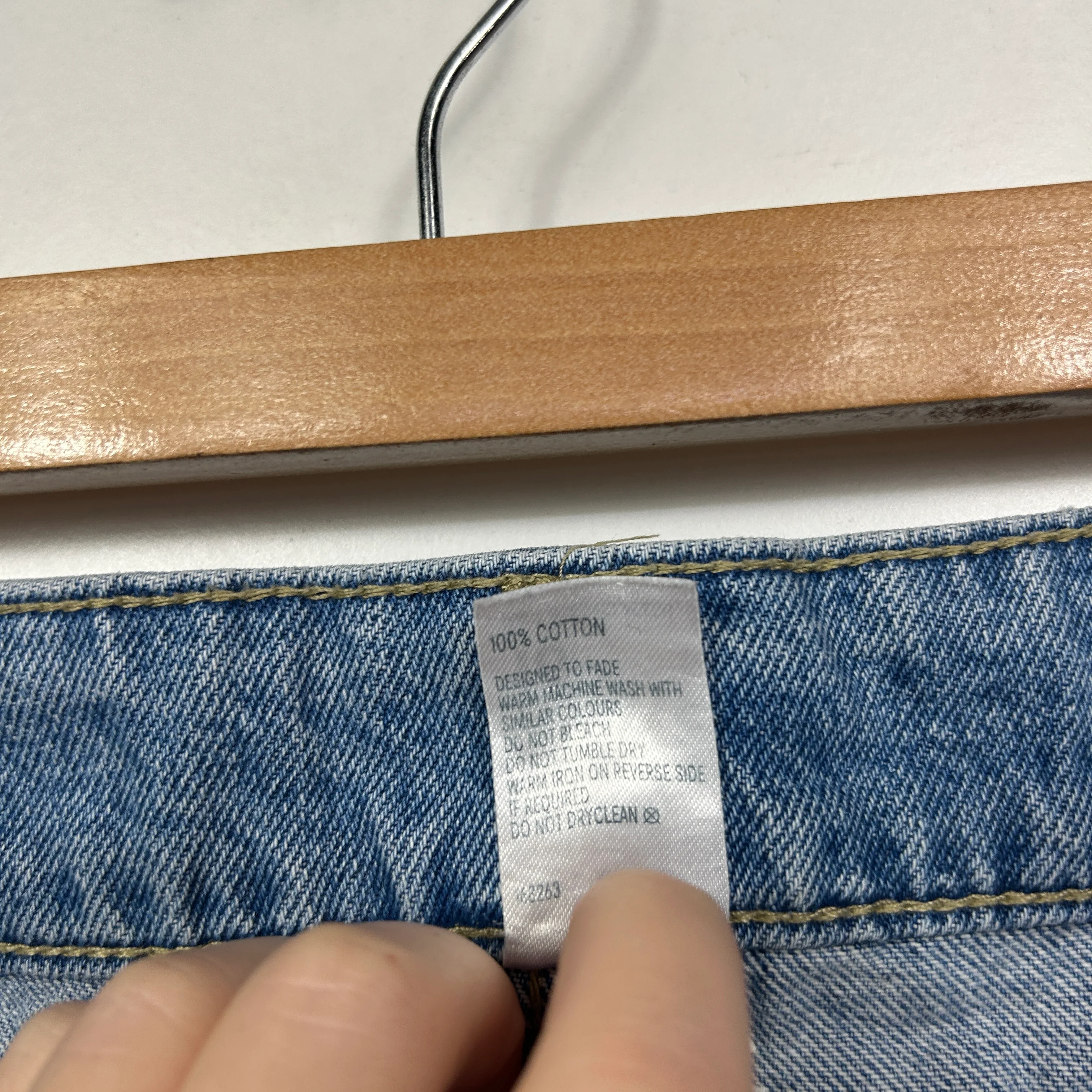Anko Medium Blue Denim Mini Skirt - Size 16 - Image 3