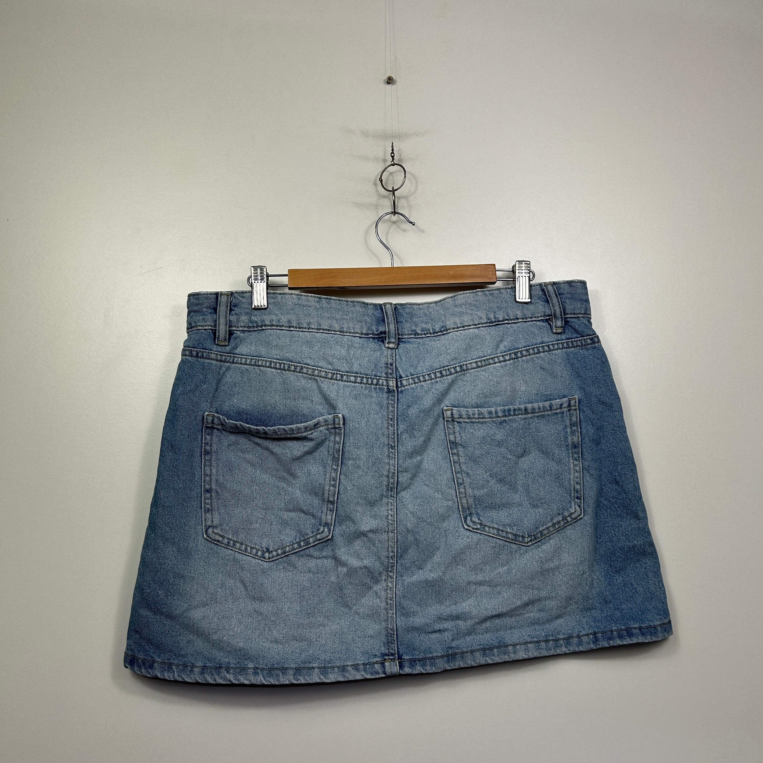 Anko Medium Blue Denim Mini Skirt - Size 16 - Image 5