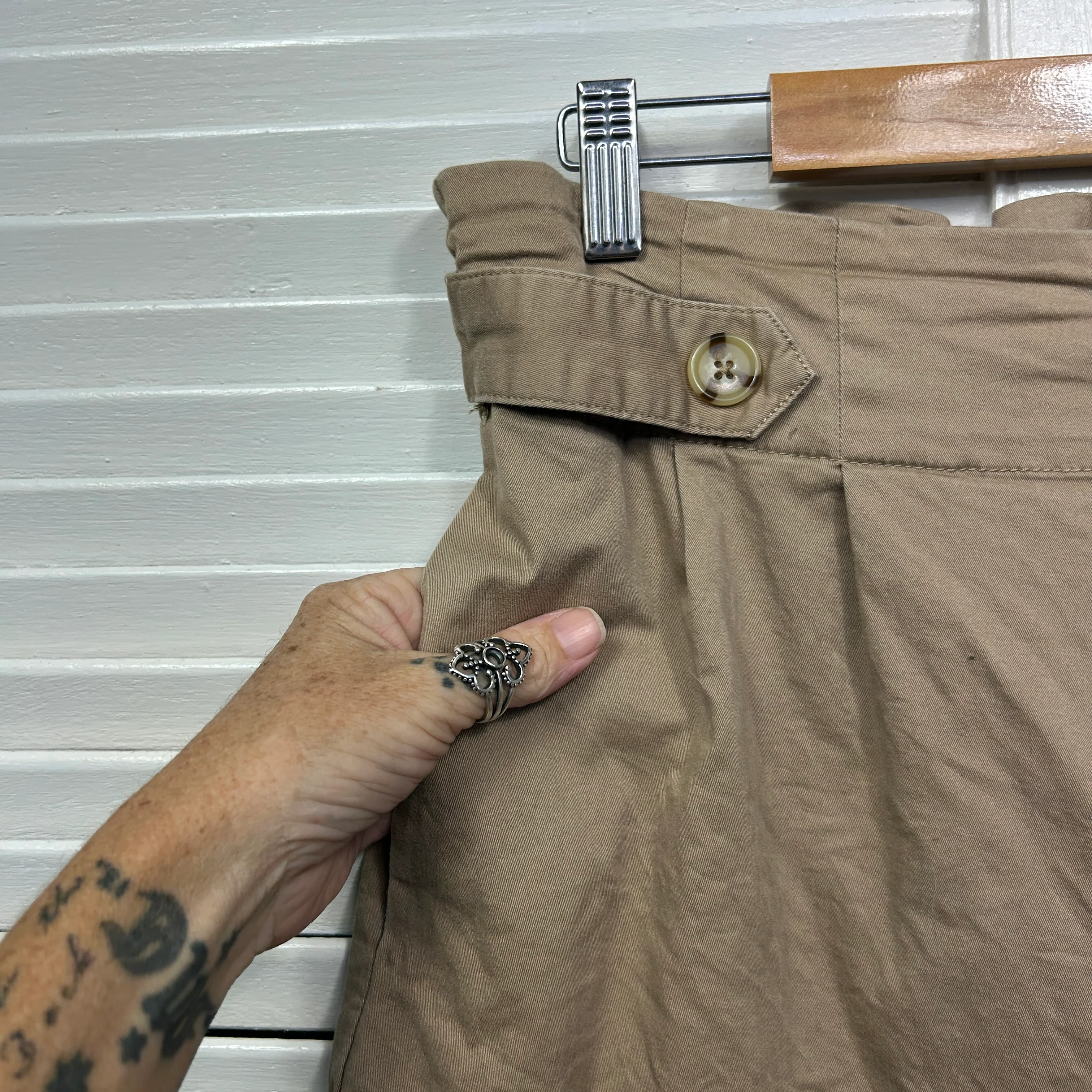 Anko Pants Size 14 Pockets Cotton Blend Elastic Waist - Image 3