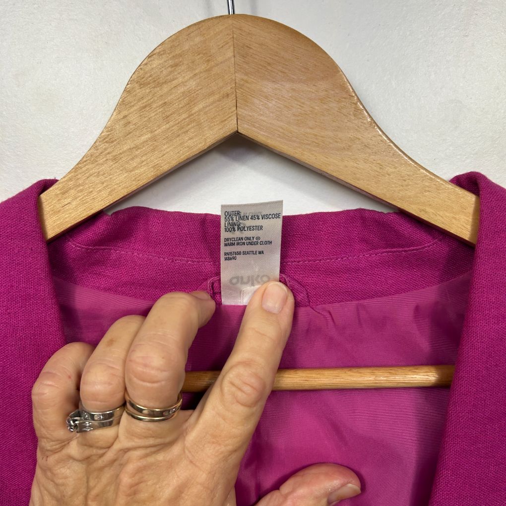 Anko Pink Linen Blazer - Size 16 - Image 3