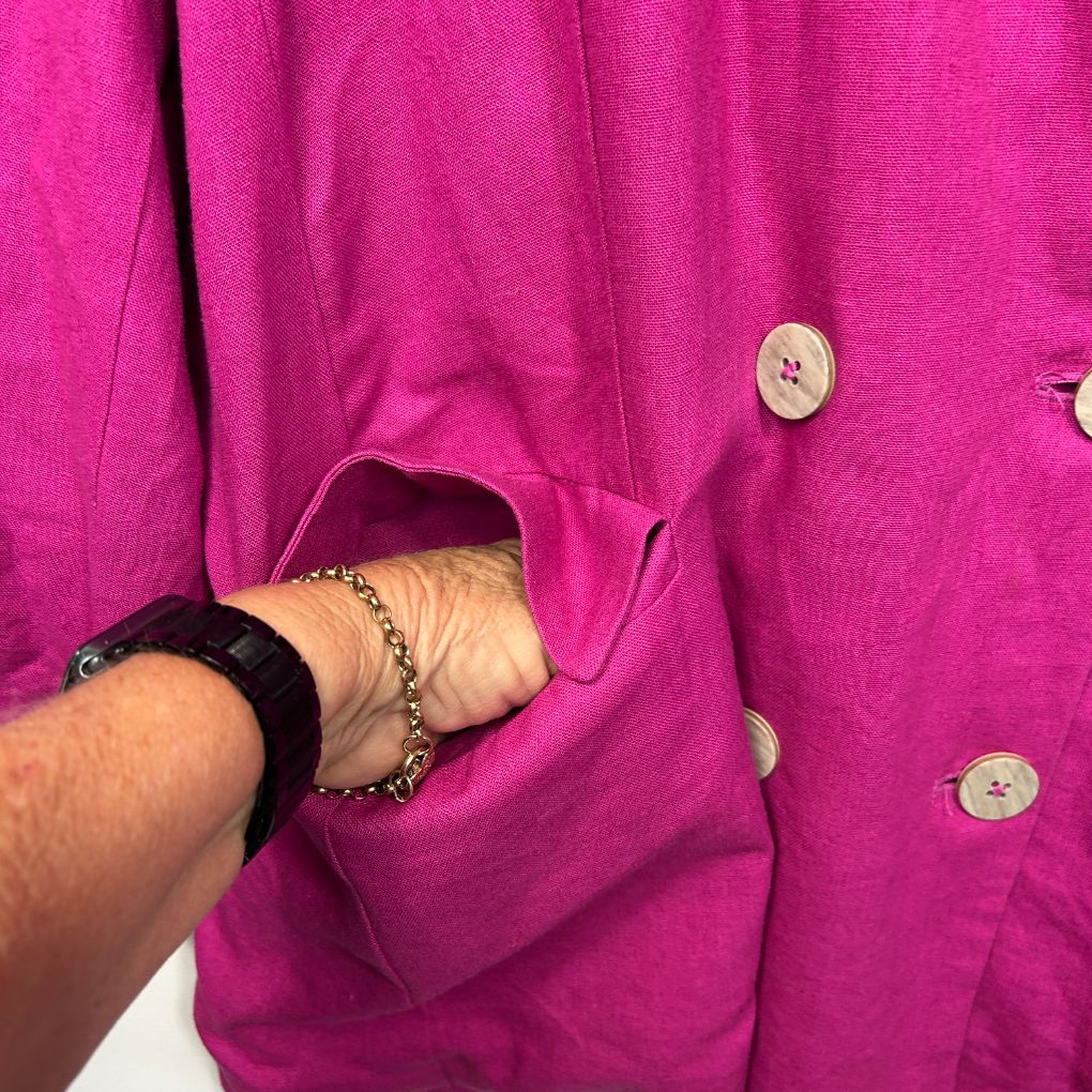 Anko Pink Linen Blazer - Size 16 - Image 4