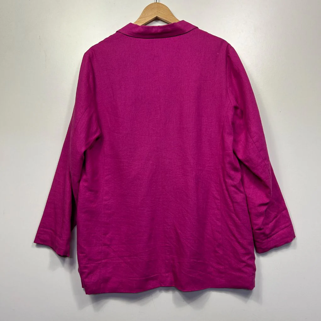 Anko Pink Linen Blazer - Size 16 - Image 6