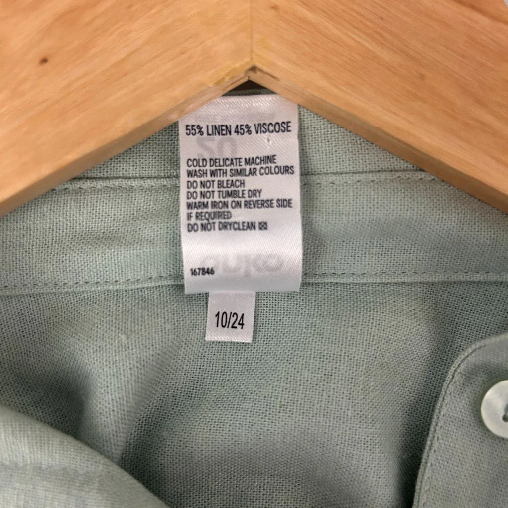 Anko Sage Linen Shirt - Size 20 - Image 3
