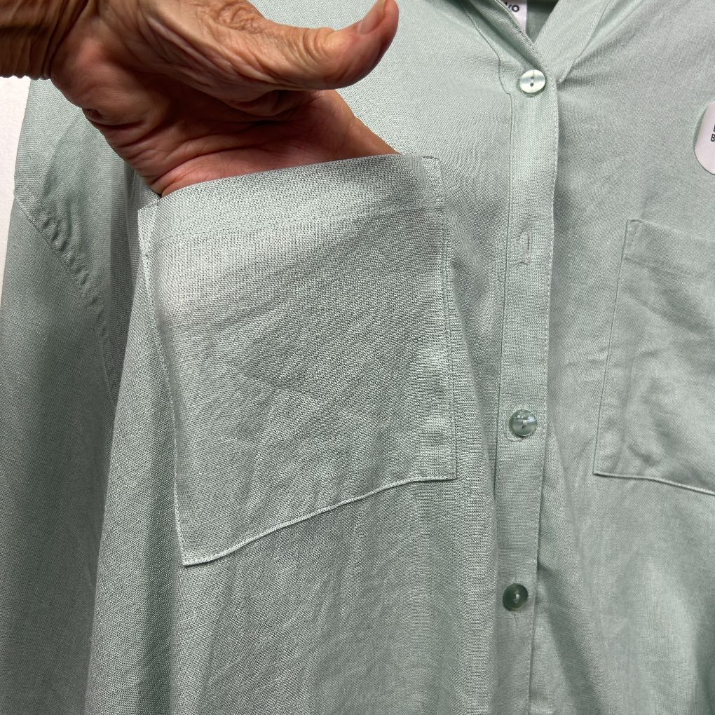 Anko Sage Linen Shirt - Size 20 - Image 4