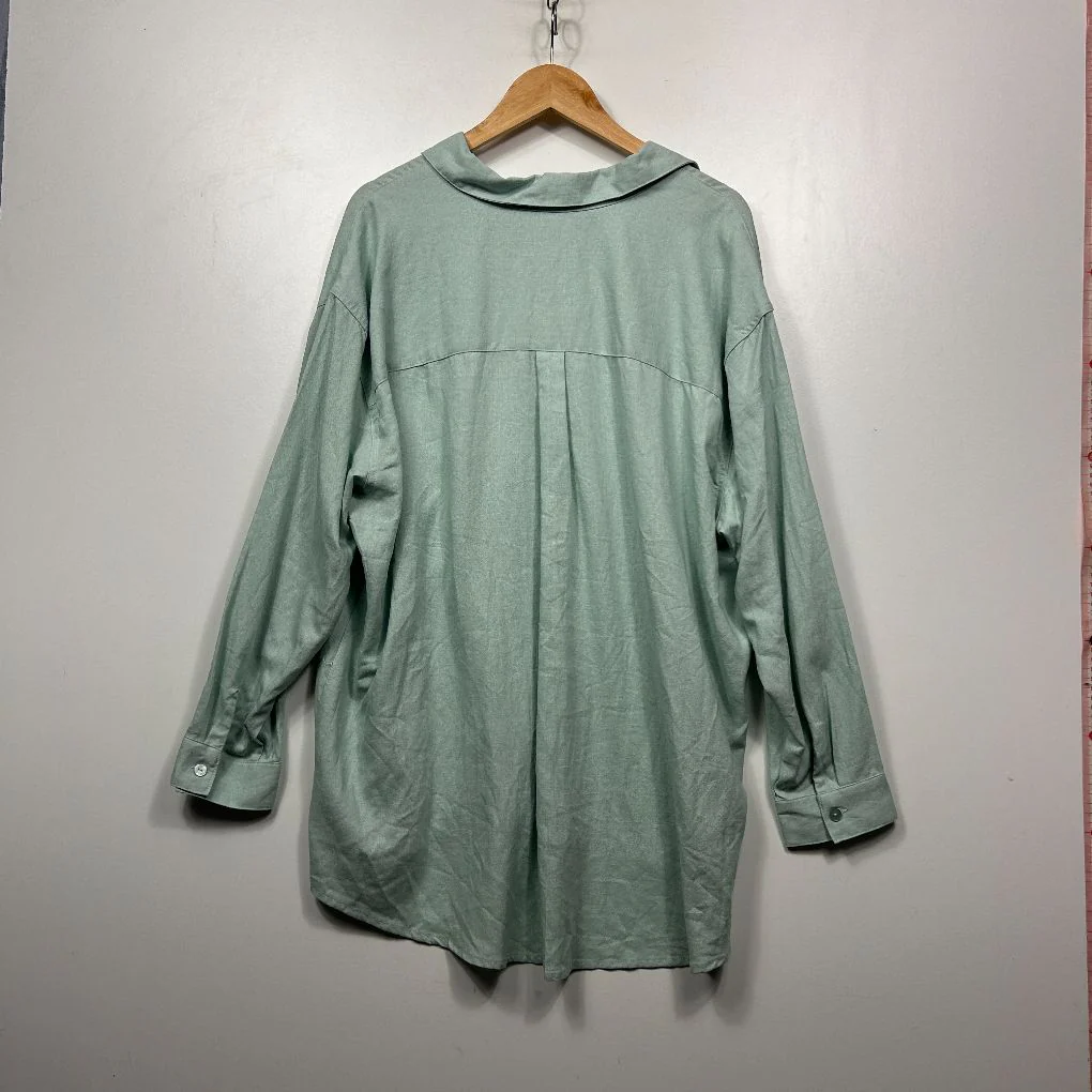 Anko Sage Linen Shirt - Size 20 - Image 5